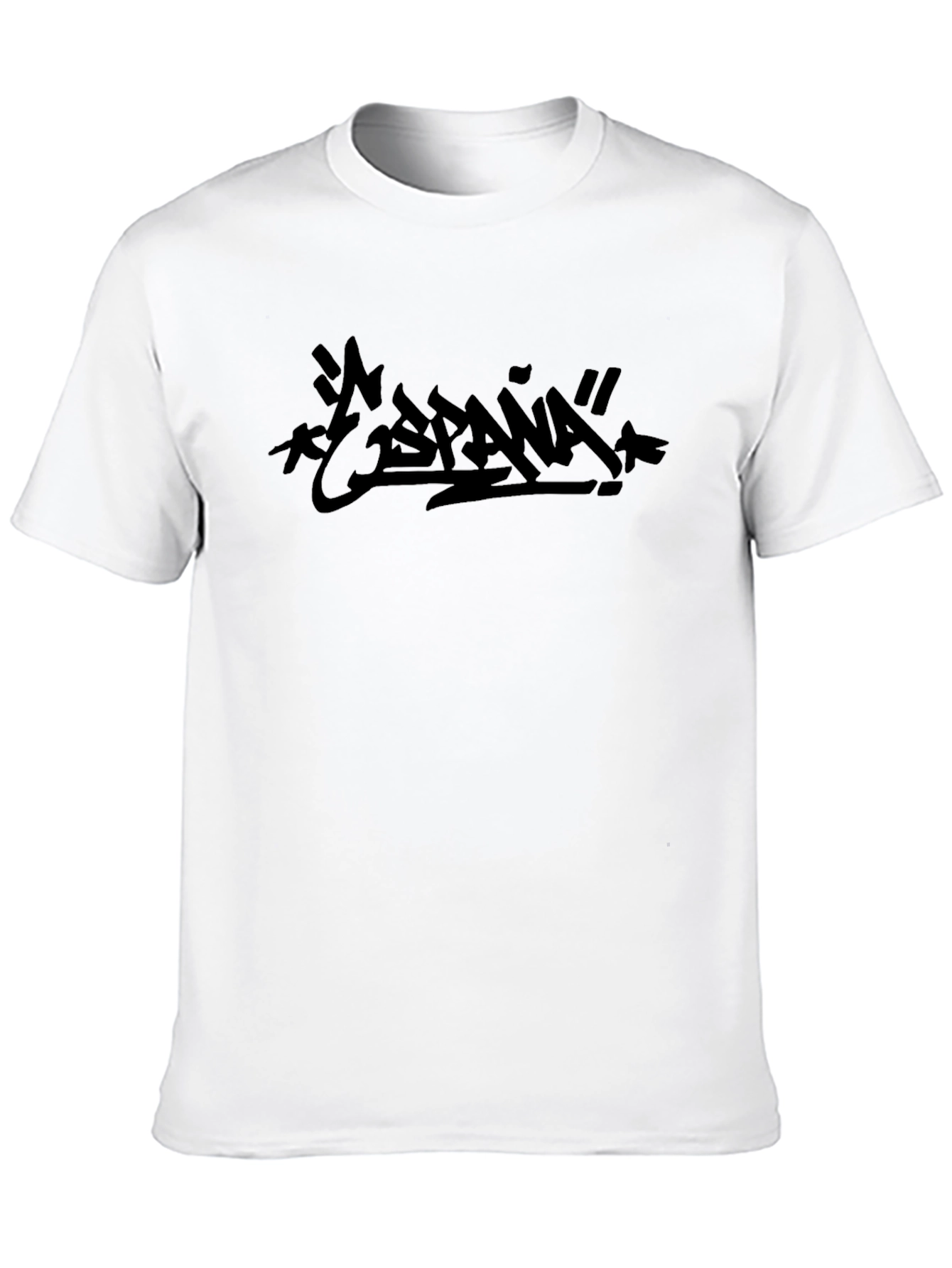 España Graphic Tee - Modern Black Print