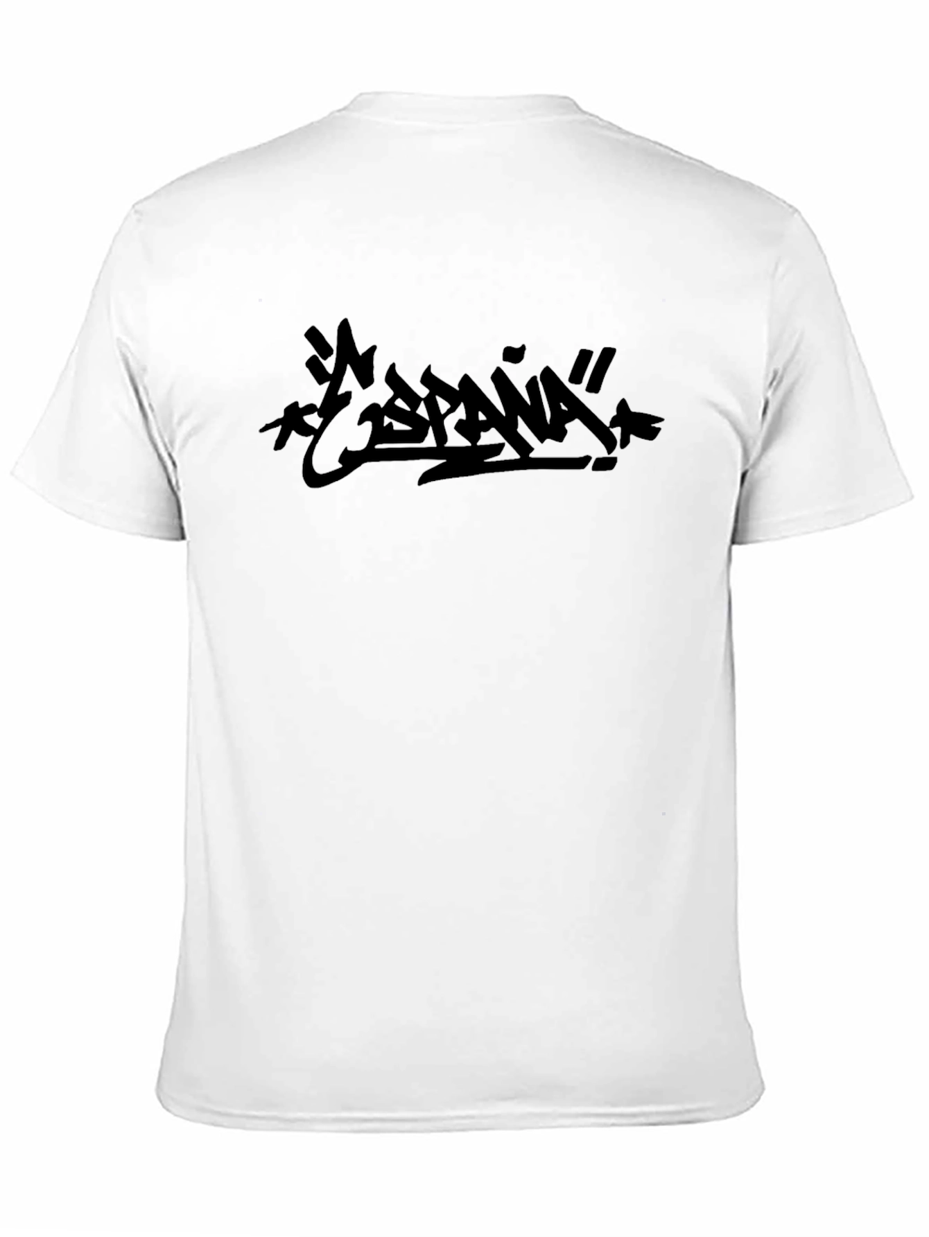 España Graphic Tee - Modern Black Print