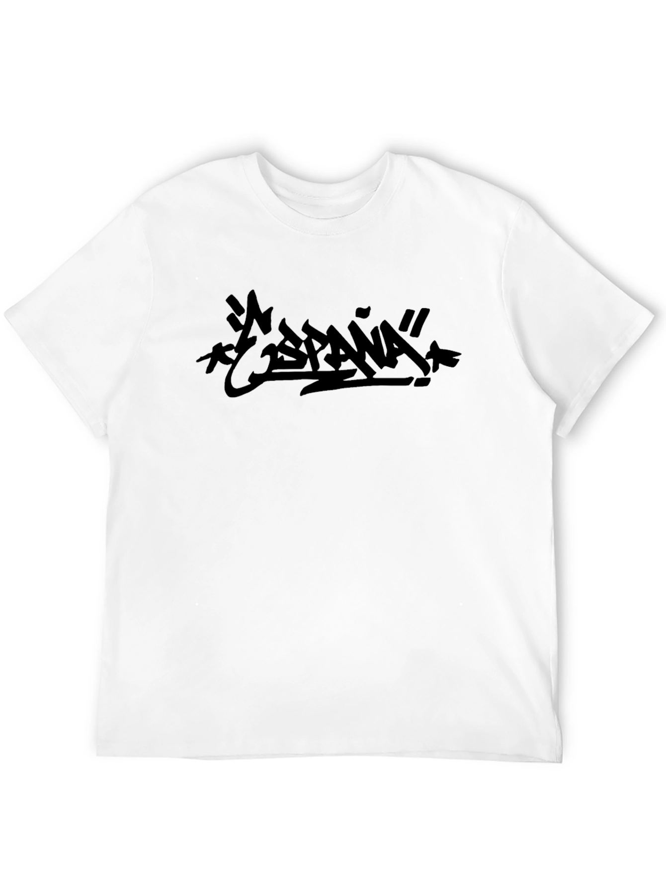 España Graphic Tee - Modern Black Print