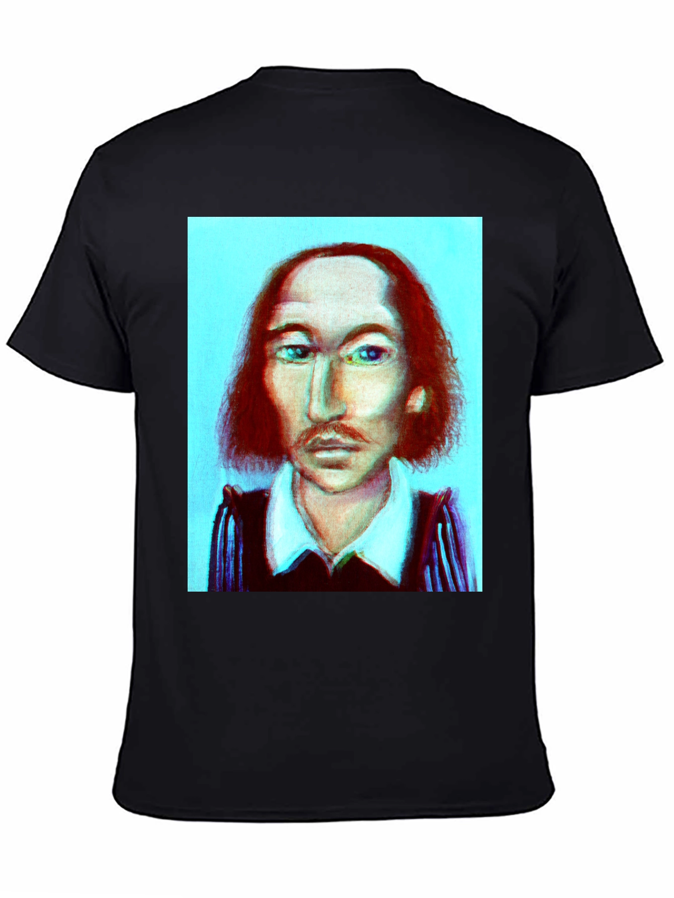 Shakespeare Portrait Graphic Tee - Black