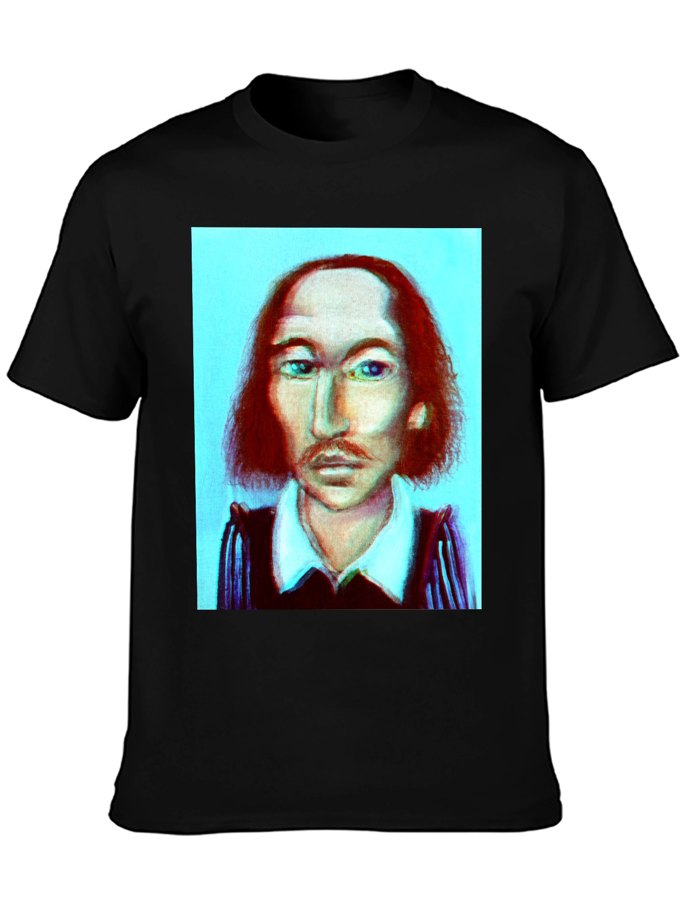 Shakespeare Portrait Graphic Tee - Black