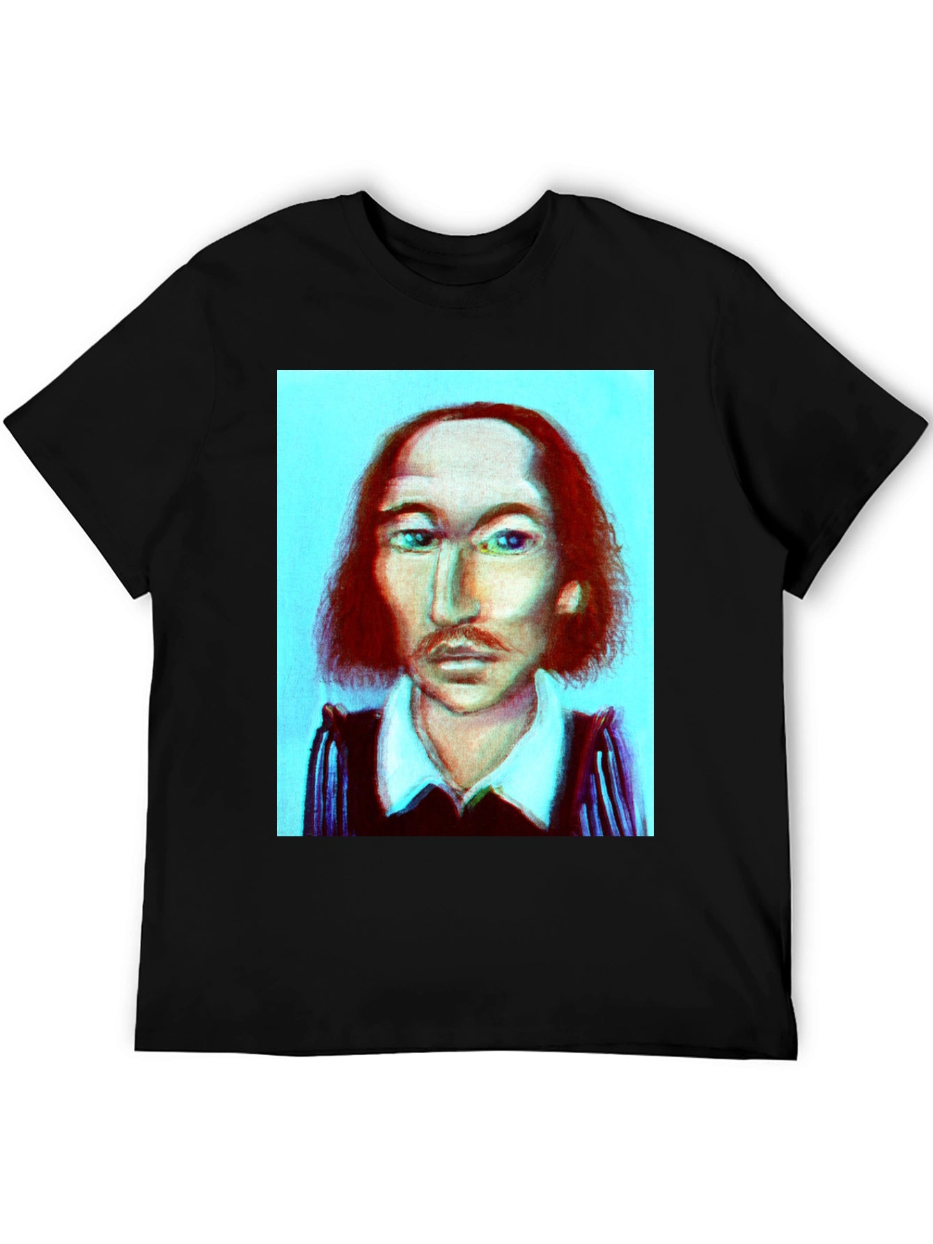 Shakespeare Portrait Graphic Tee - Black