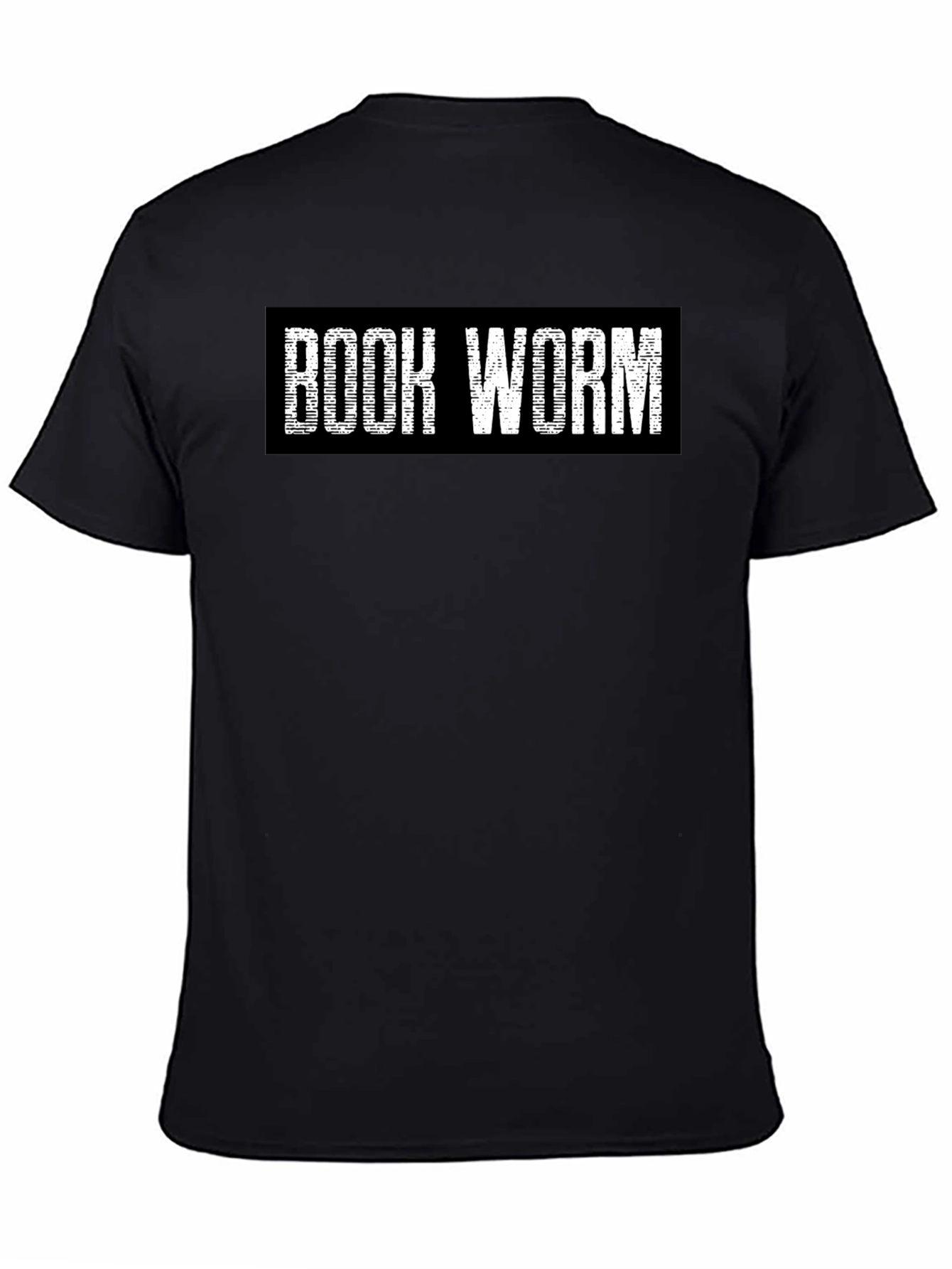 Book Worm T-Shirt - Black Cotton Tee
