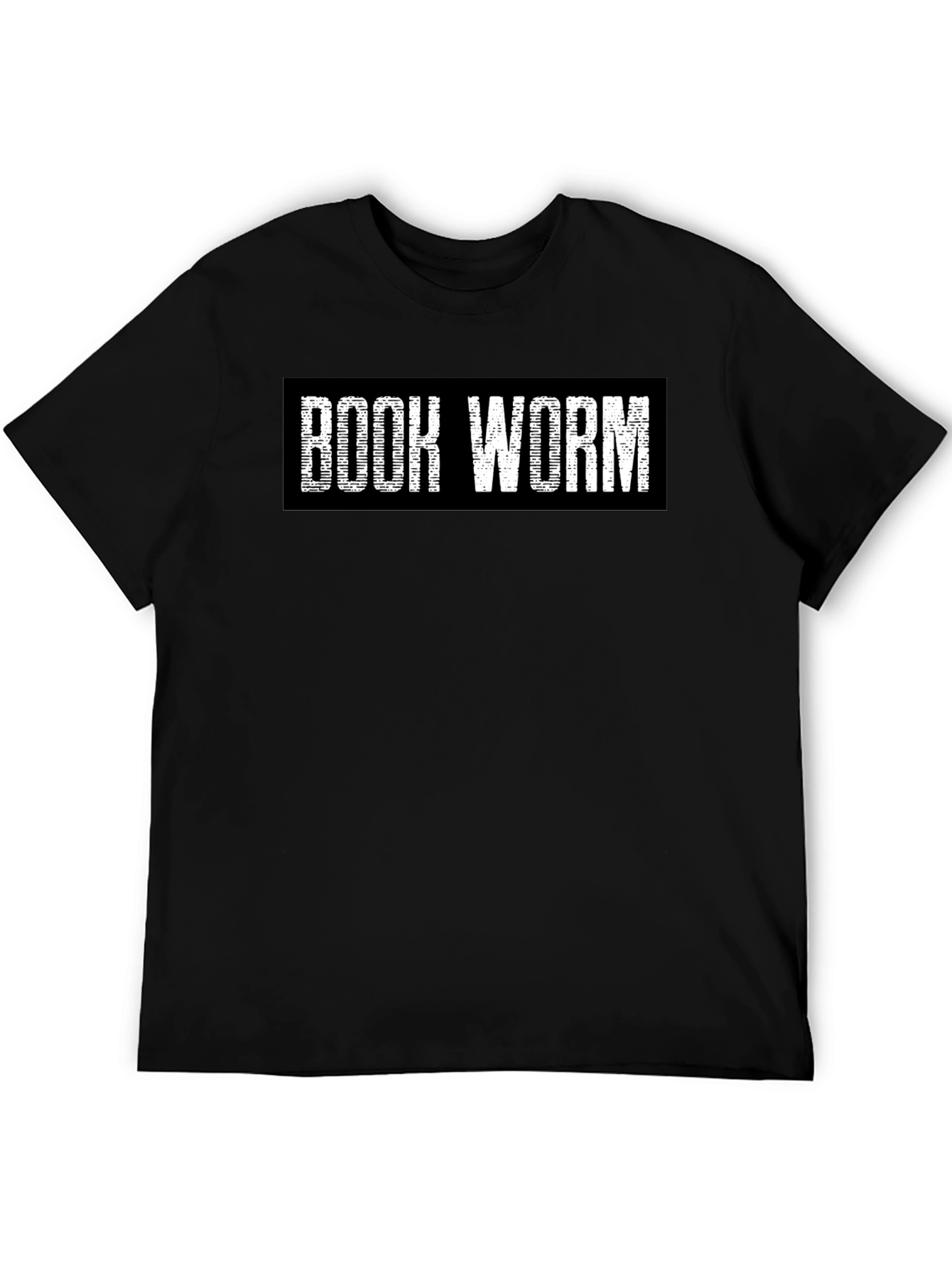 Book Worm T-Shirt - Black Cotton Tee