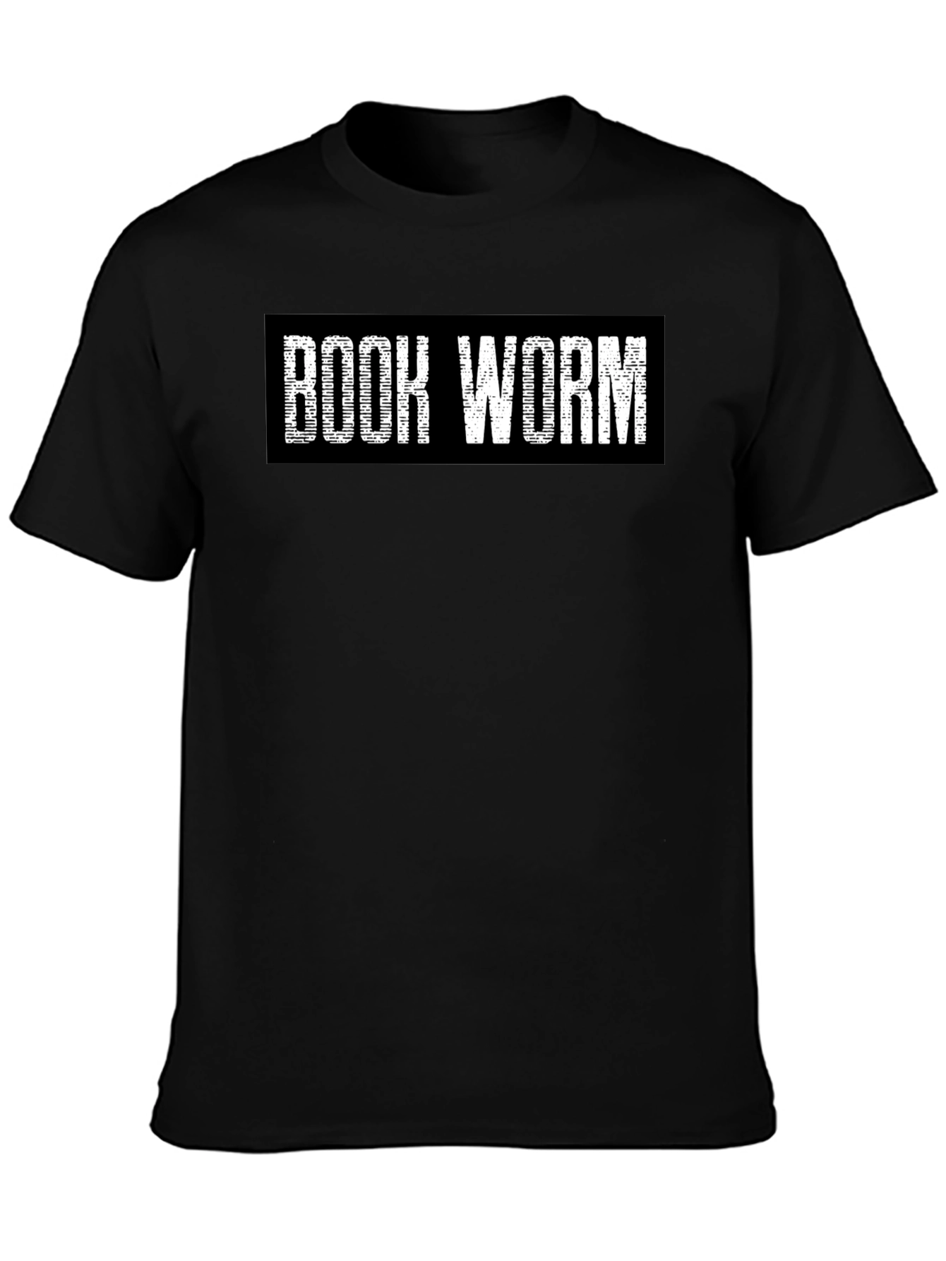 Book Worm T-Shirt - Black Cotton Tee