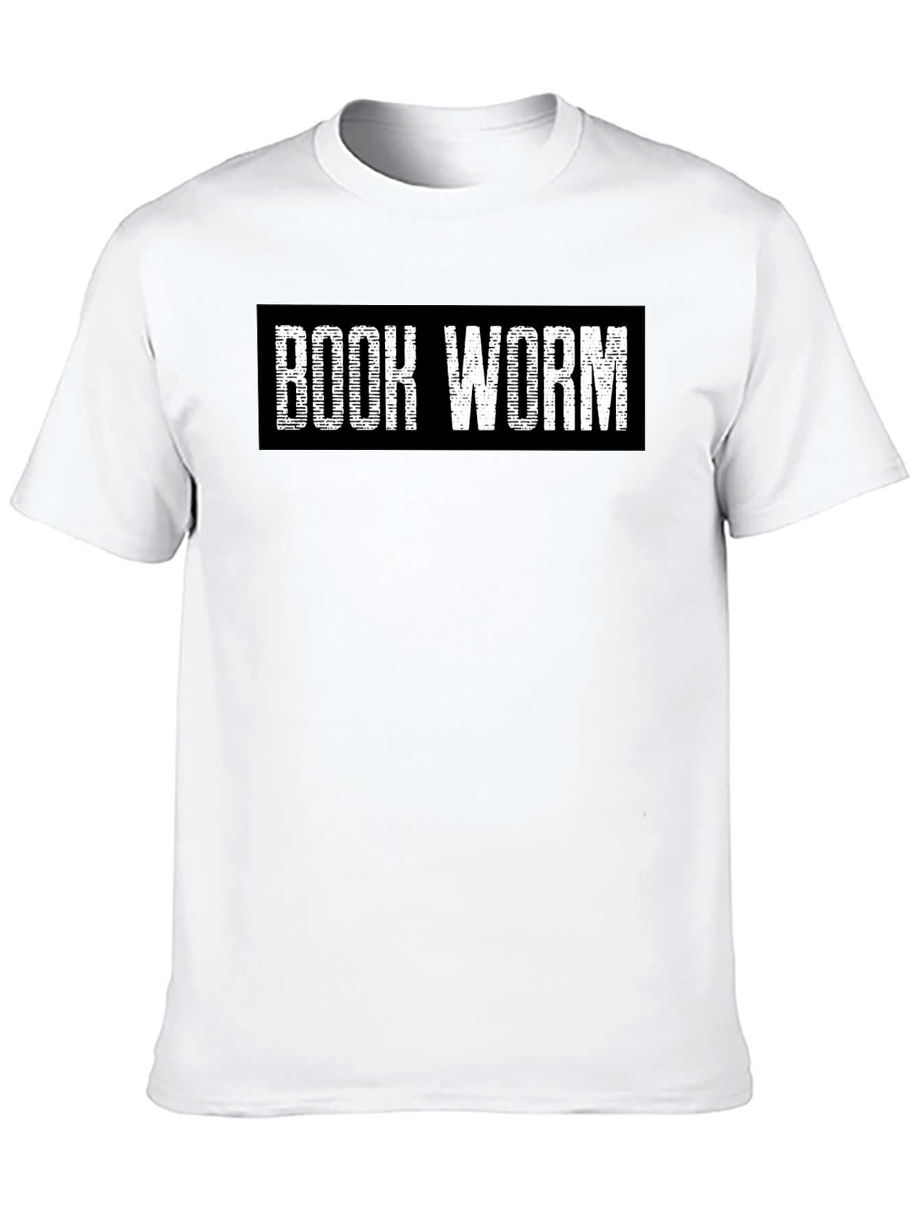 Book Worm T-Shirt - Black Cotton Tee
