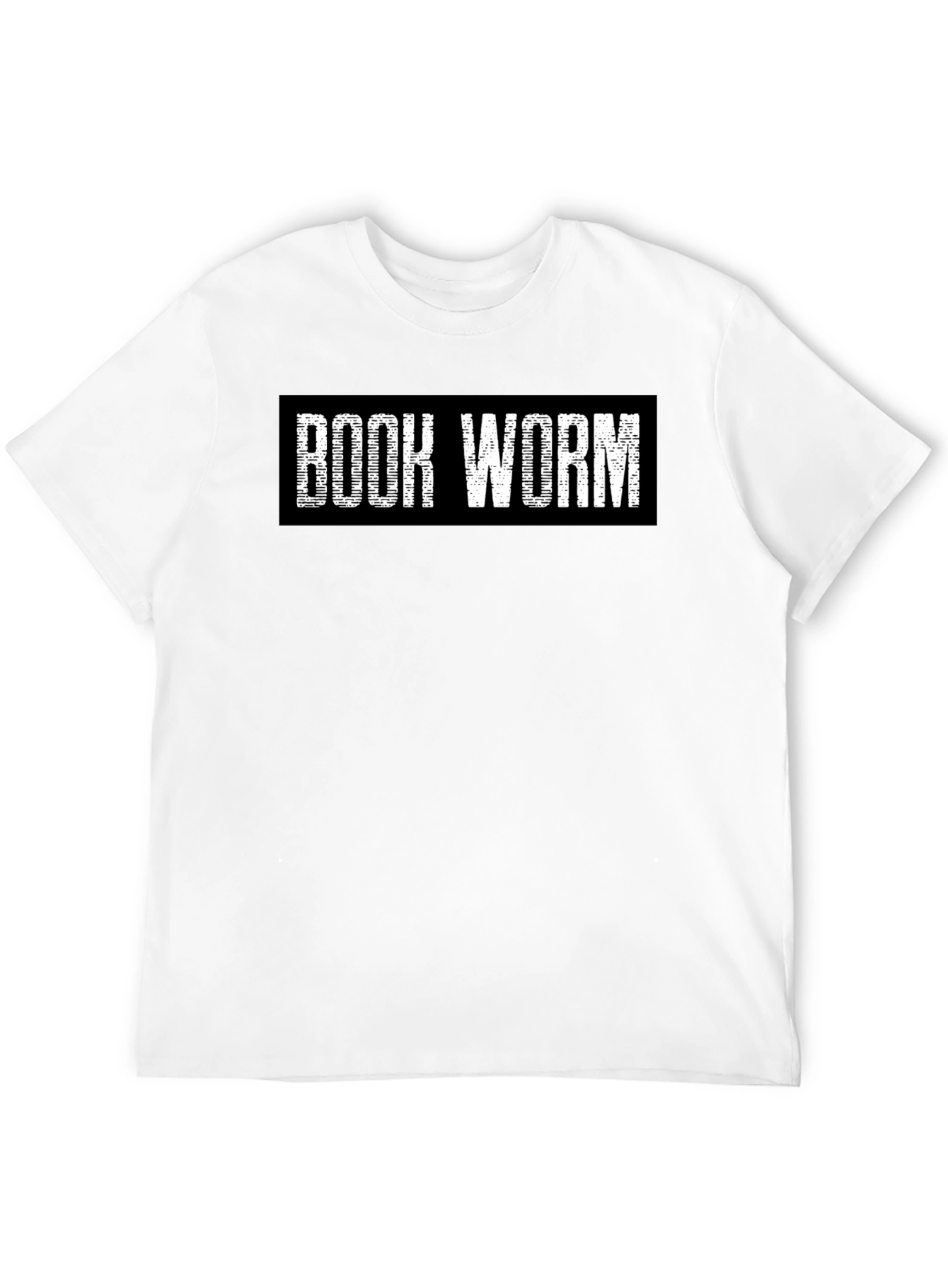 Book Worm T-Shirt - Black Cotton Tee