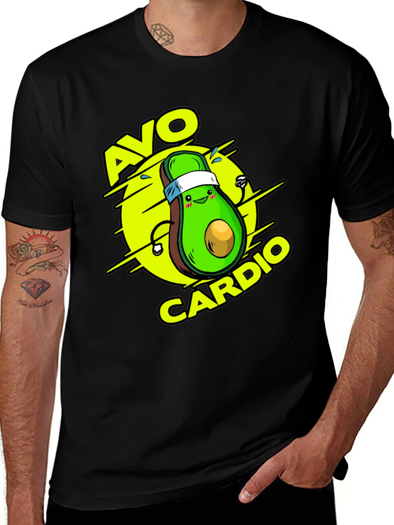 Avo Cardio Black T-Shirt