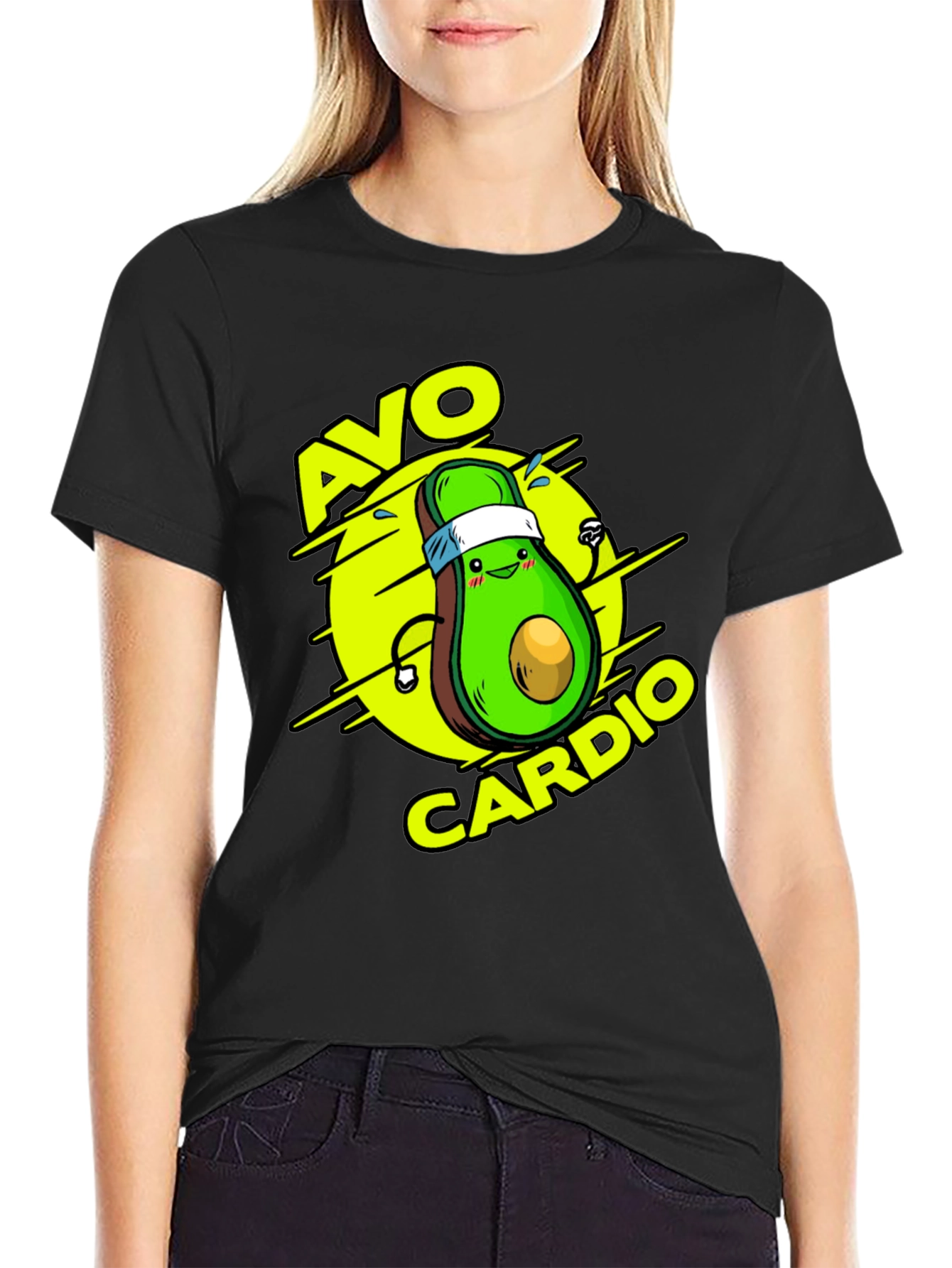 Avo Cardio Black T-Shirt