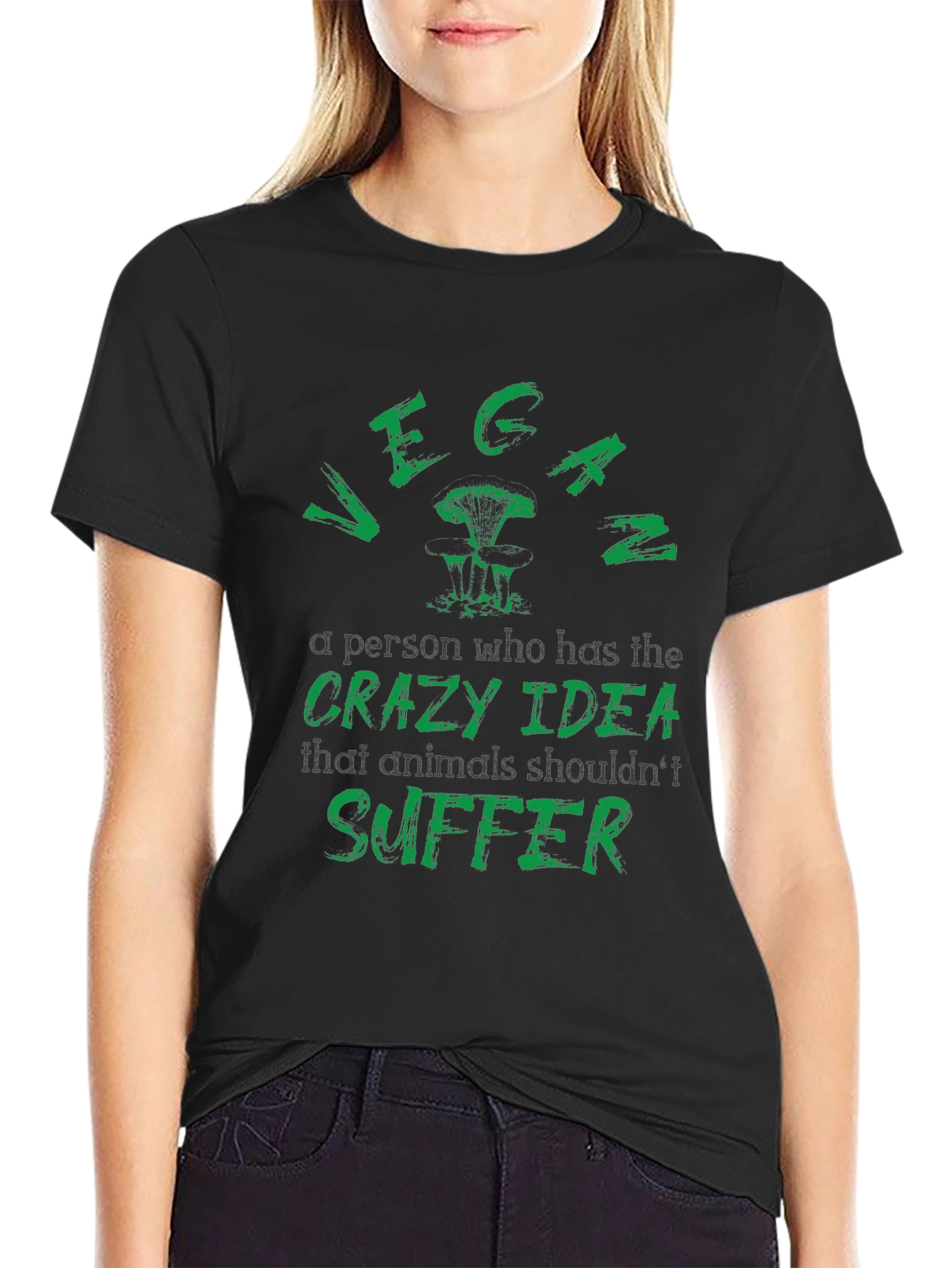 Vegan T-Shirt: Animals Shouldnt Suffer