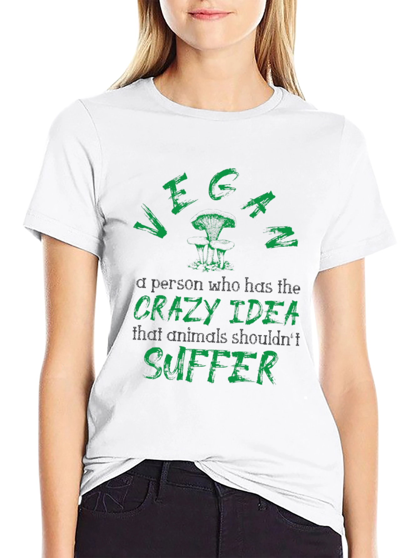 Vegan T-Shirt: Animals Shouldnt Suffer