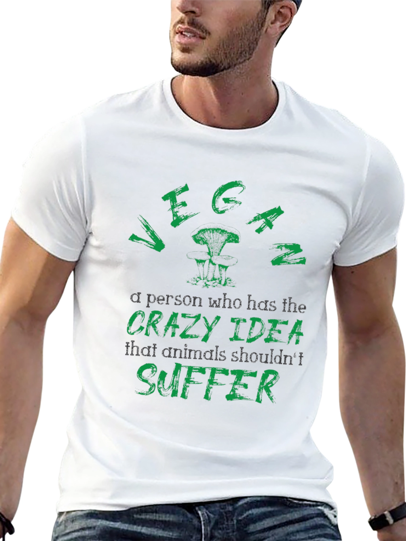 Vegan T-Shirt: Animals Shouldnt Suffer