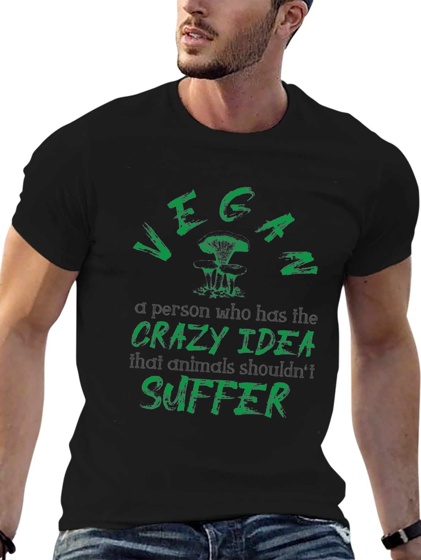 Vegan T-Shirt: Animals Shouldnt Suffer