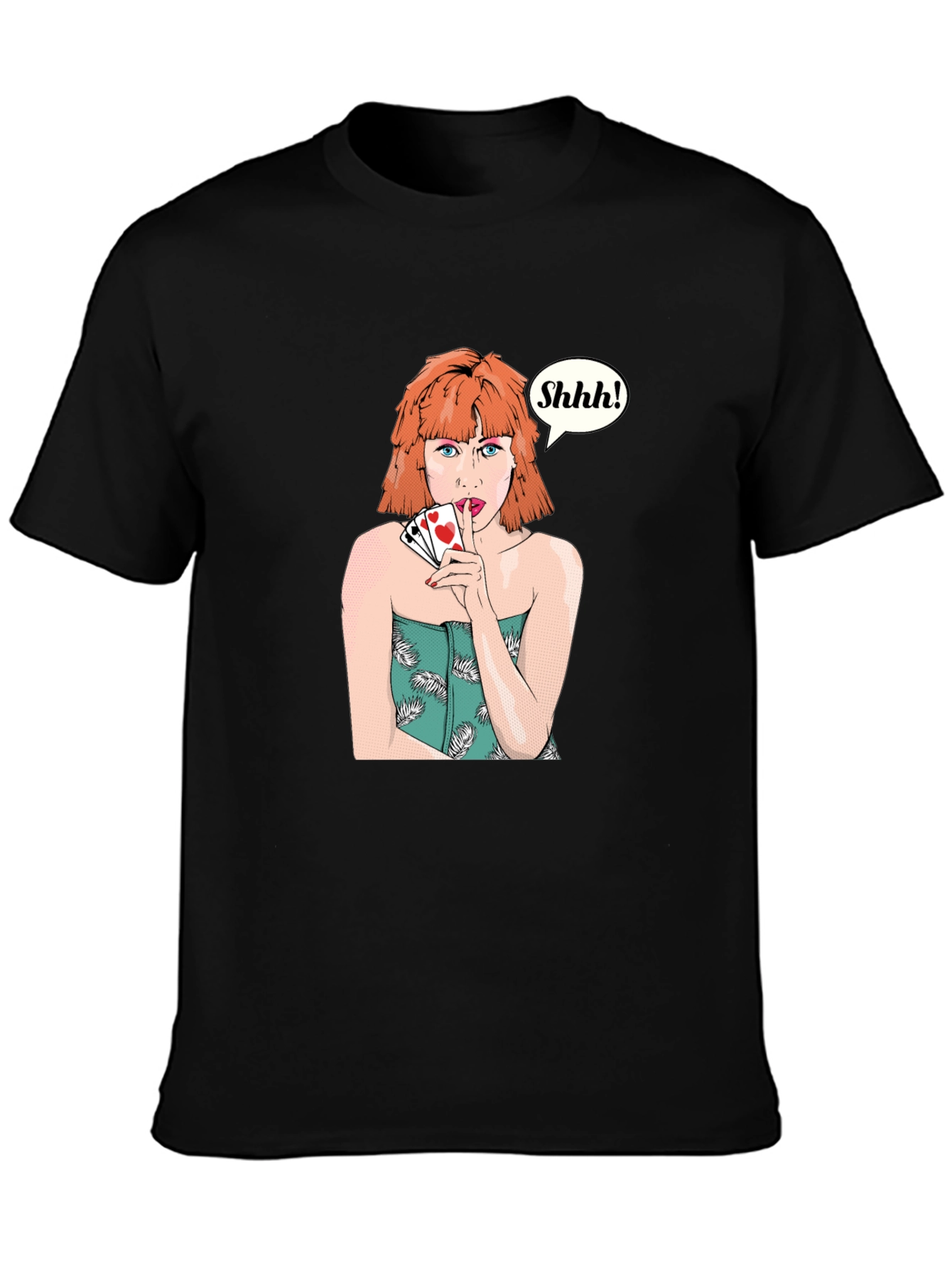 Shhh! Playing Card T-Shirt