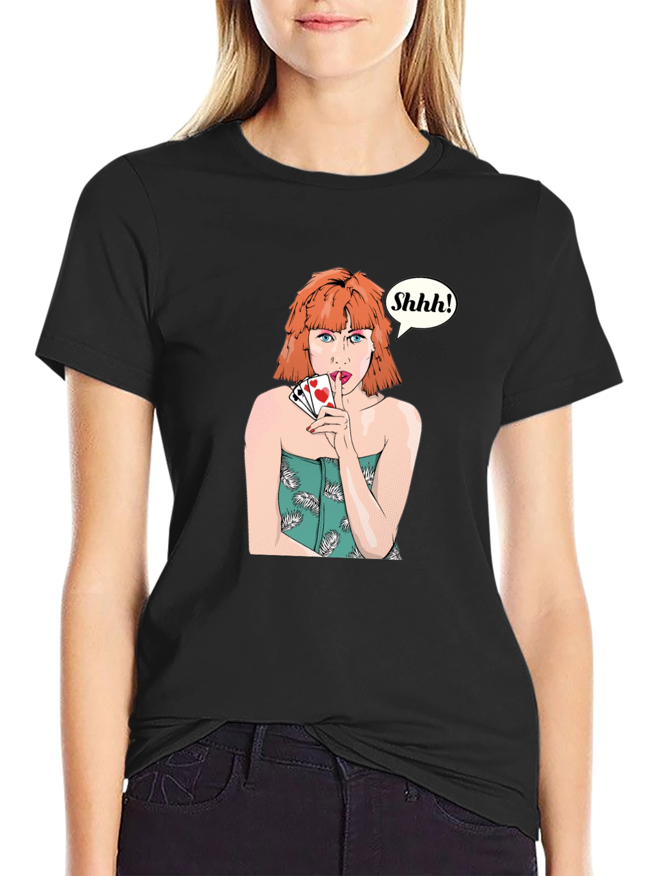 Shhh! Playing Card T-Shirt