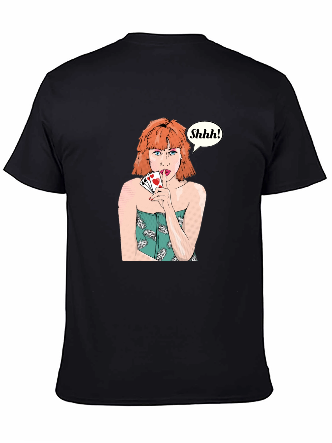 Shhh! Playing Card T-Shirt