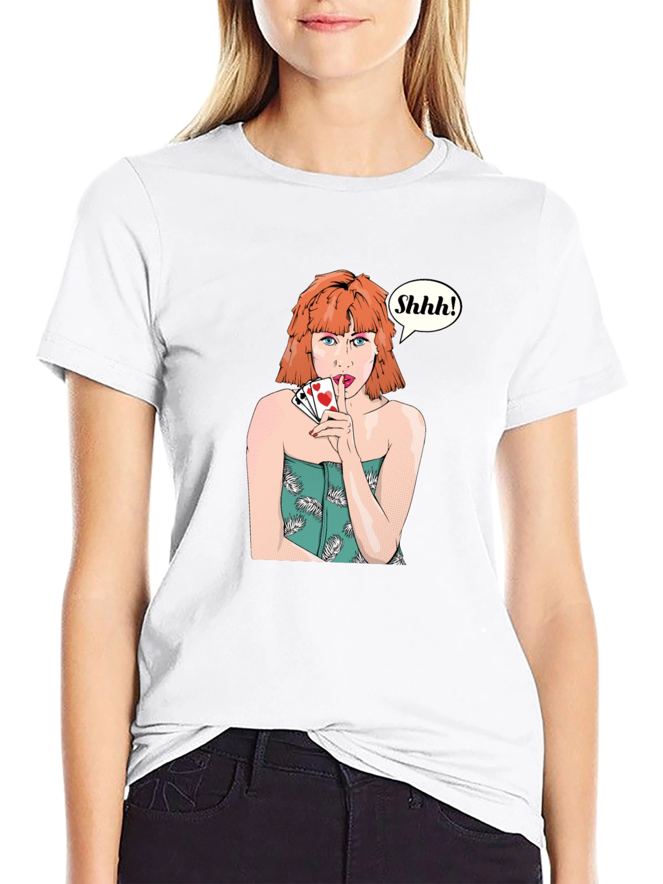 Shhh! Playing Card T-Shirt
