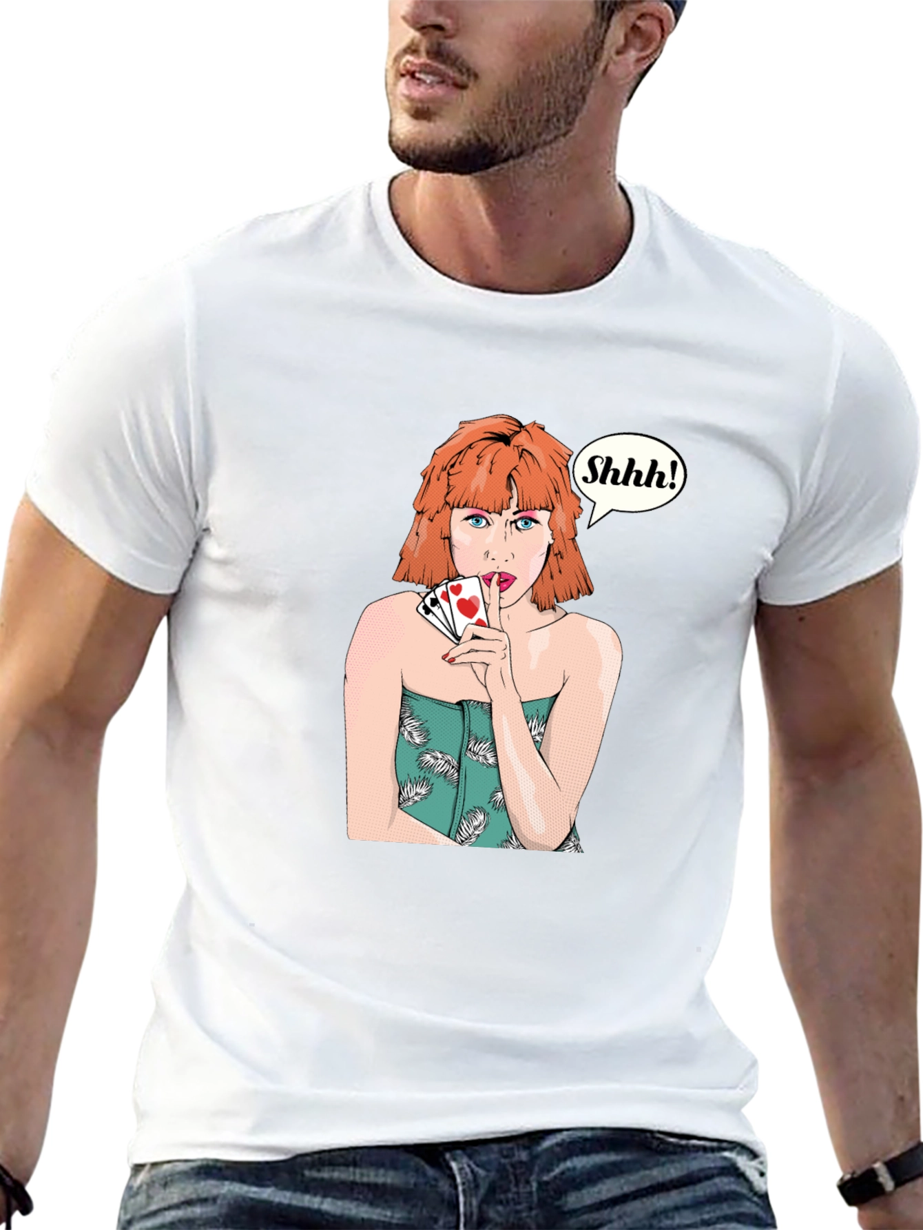 Shhh! Playing Card T-Shirt