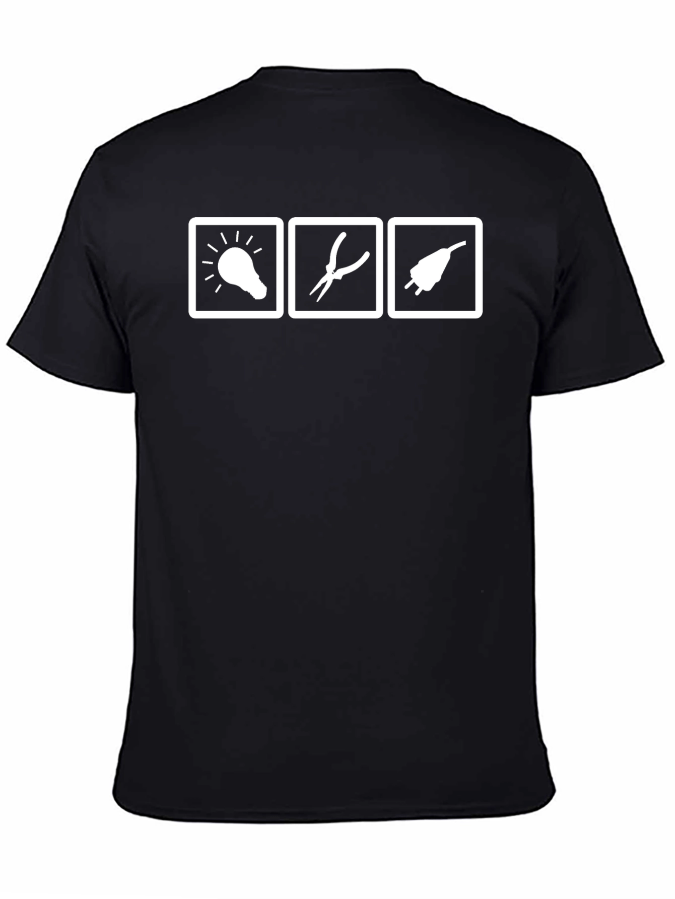Electrician Icon T-Shirt - Black