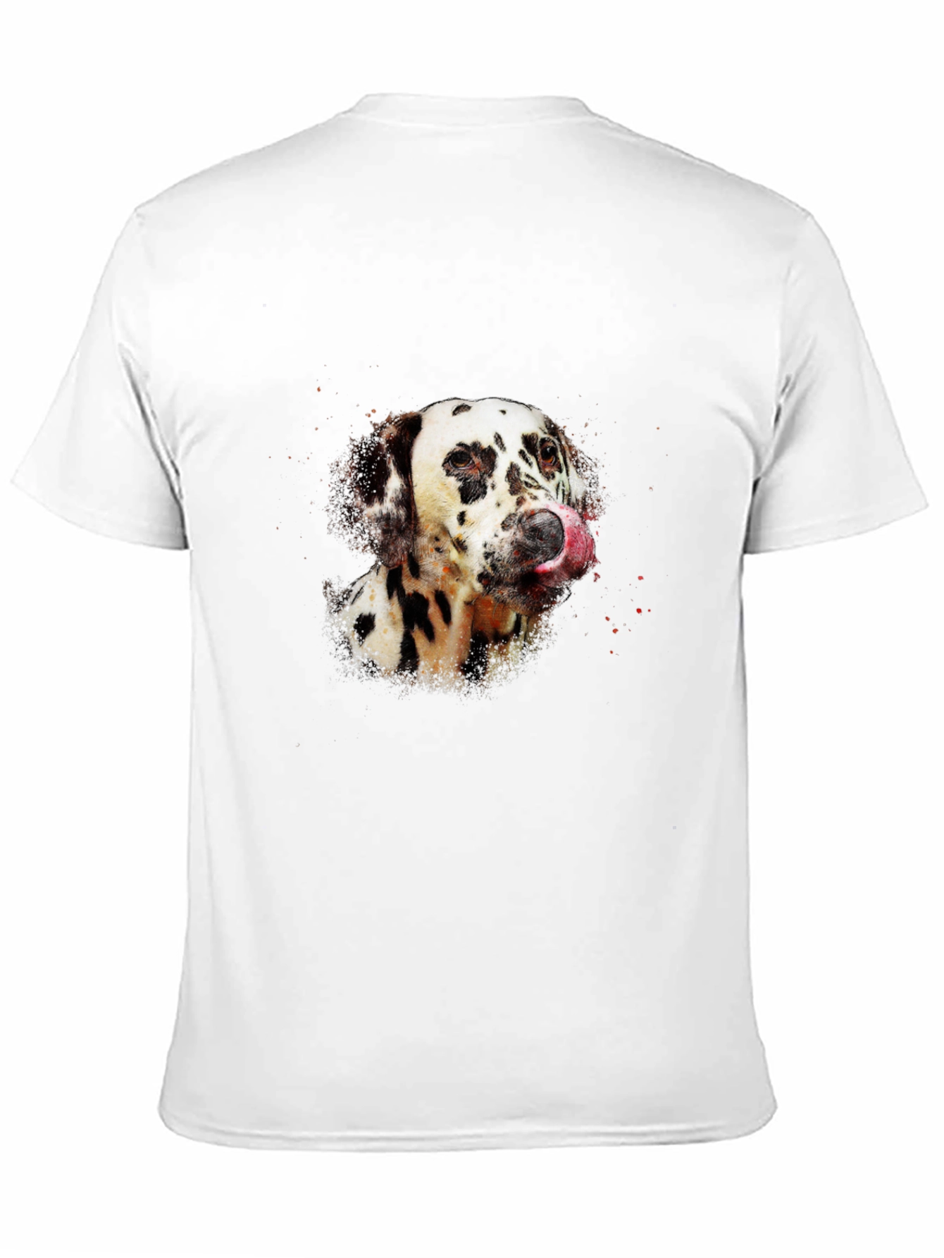 Dalmatian Dog Graphic Black T-Shirt