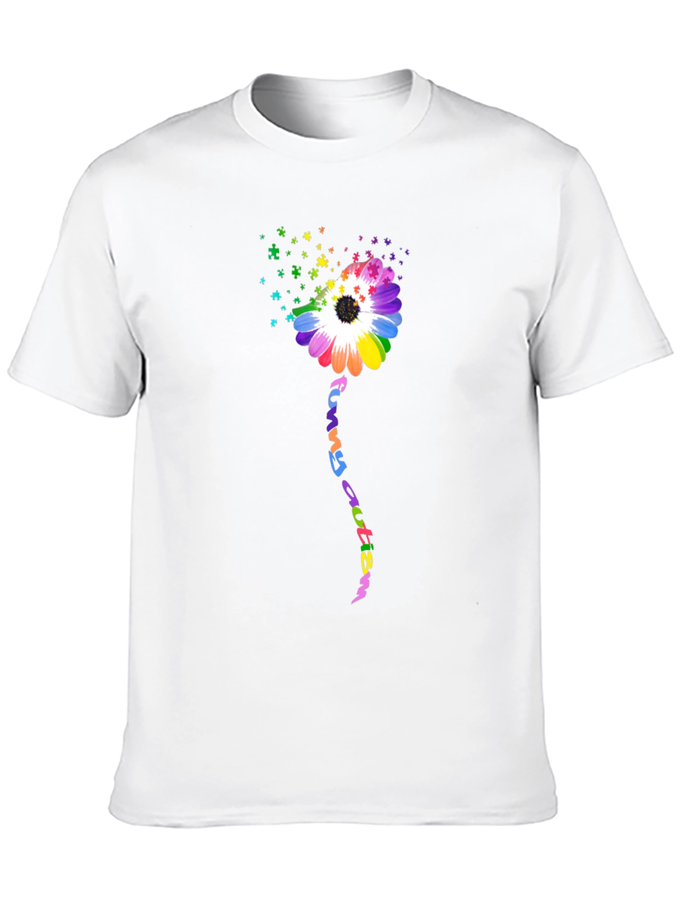 Funny Autism Awareness Flower T-Shirt
