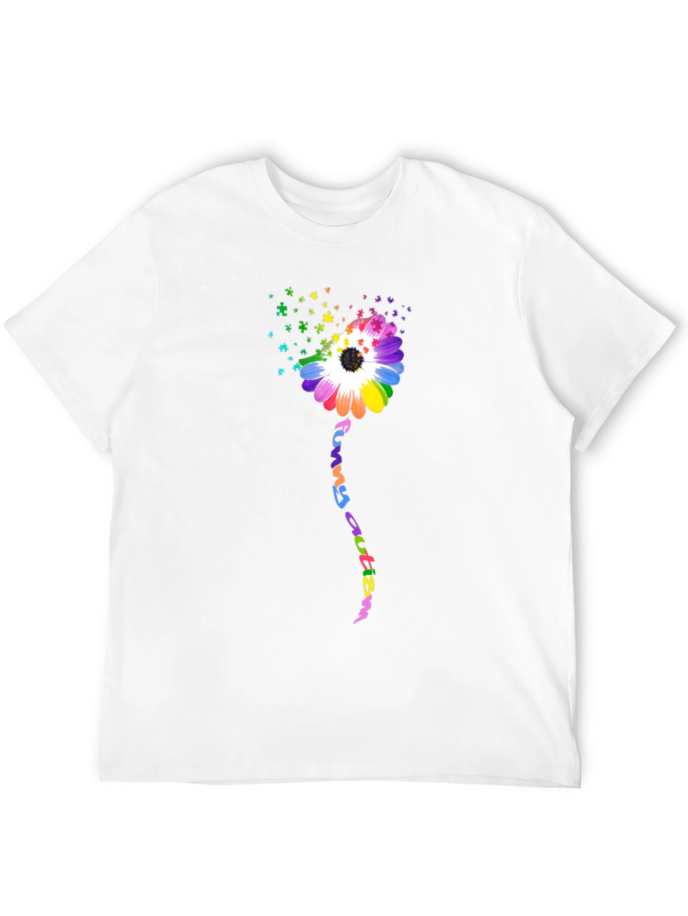 Funny Autism Awareness Flower T-Shirt