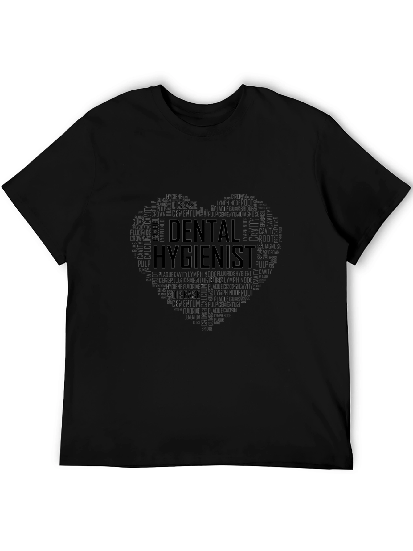 Dental Hygienist Heart Word Art T-Shirt