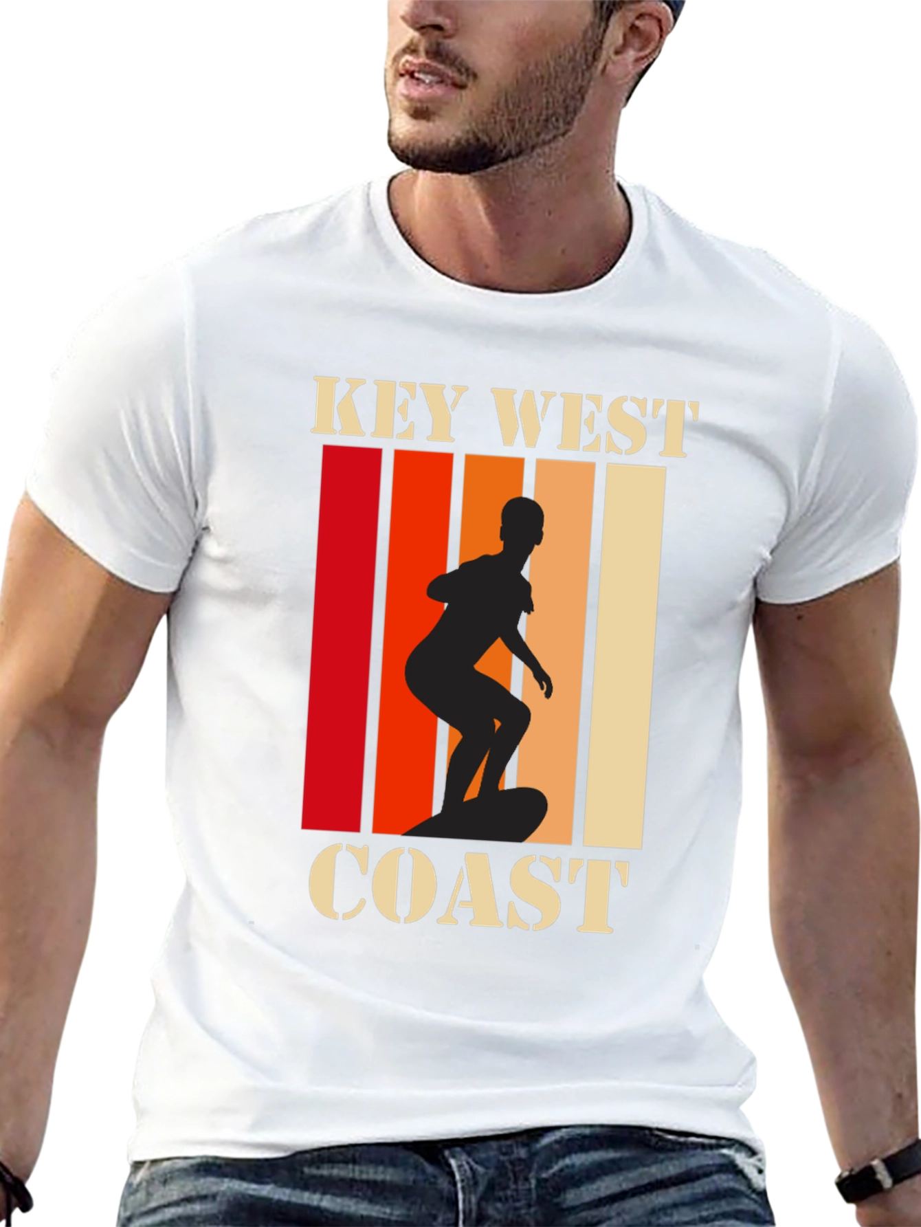 Key West Coast Retro Graphic Tee