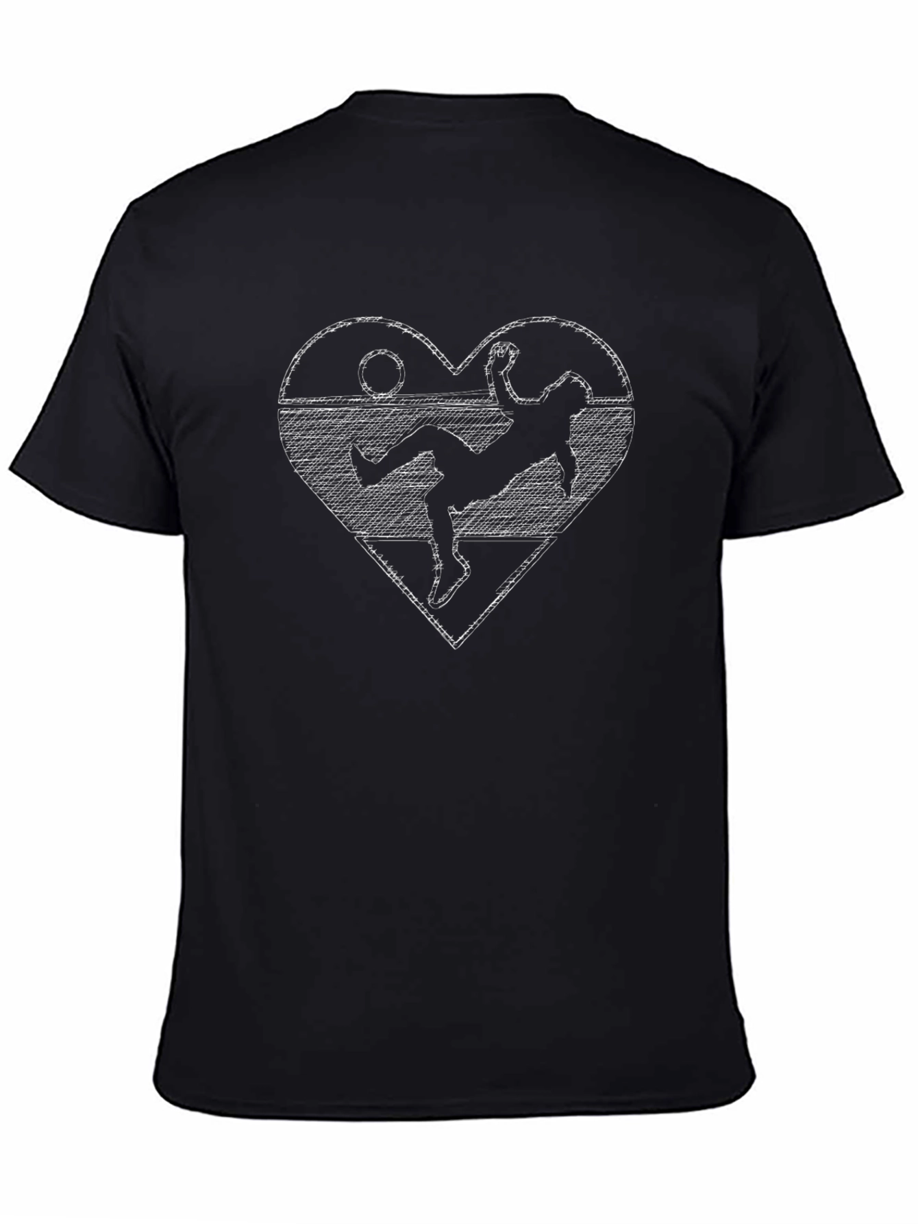 Soccer Heart Graphic Tee - Stylish Sportswear