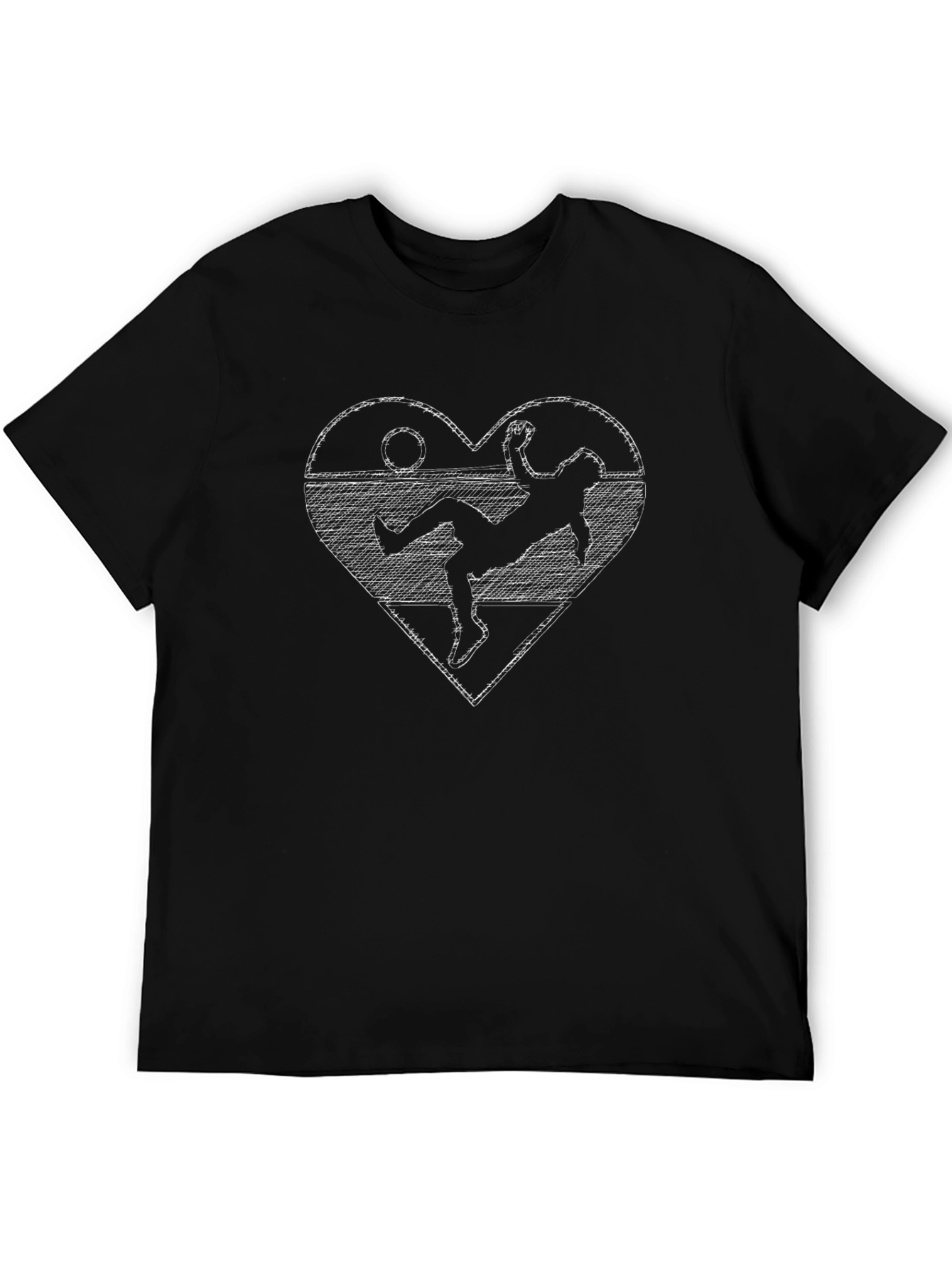 Soccer Heart Graphic Tee - Stylish Sportswear