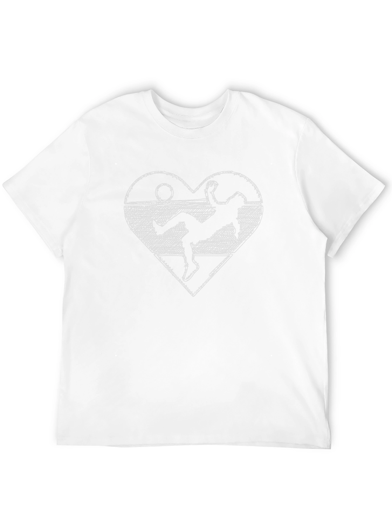 Soccer Heart Graphic Tee - Stylish Sportswear