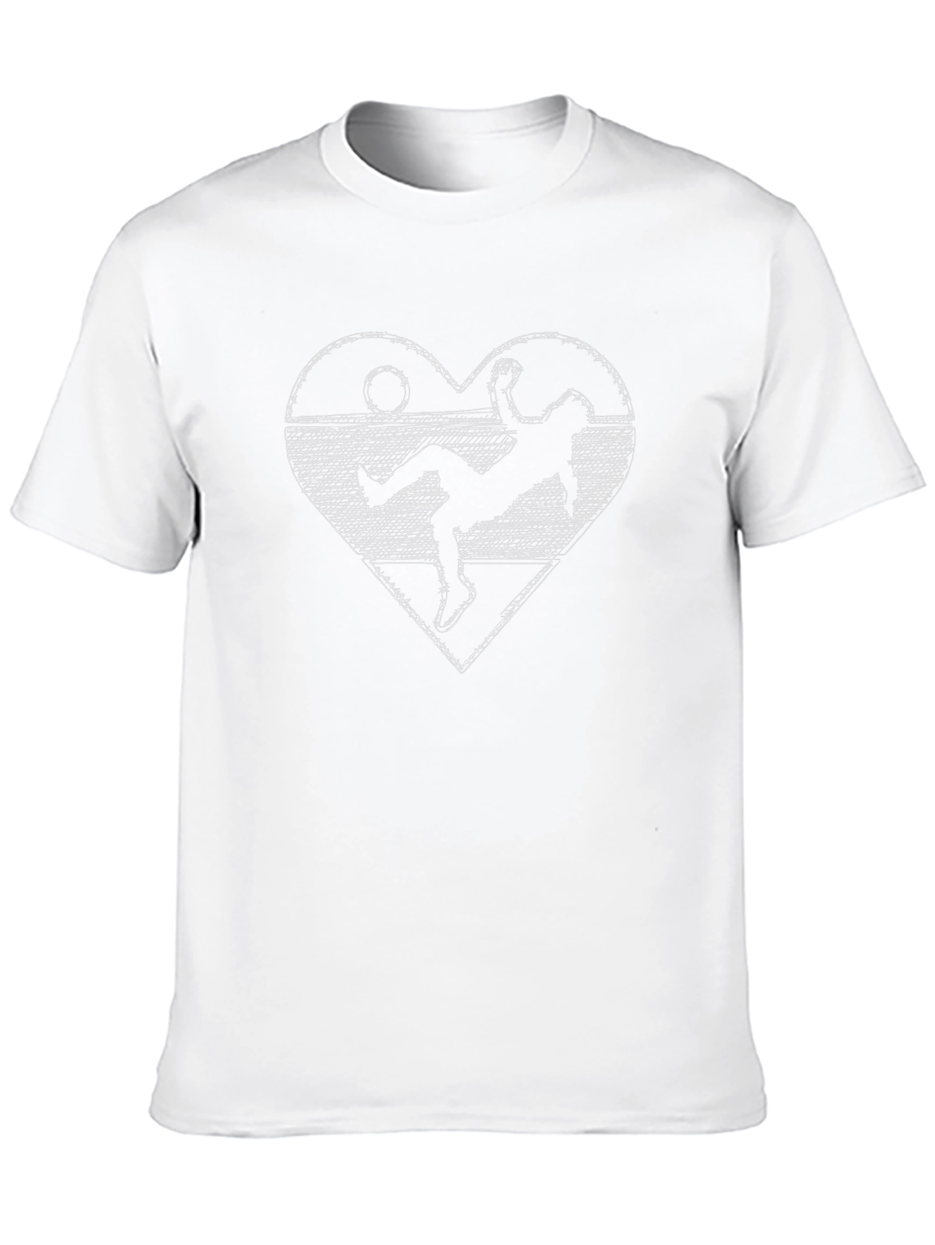 Soccer Heart Graphic Tee - Stylish Sportswear