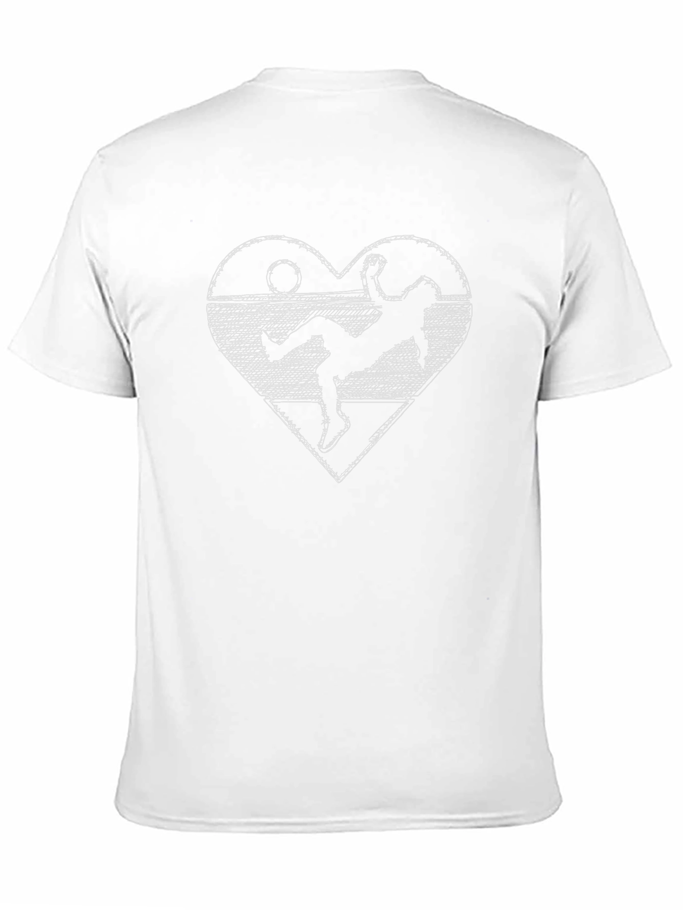 Soccer Heart Graphic Tee - Stylish Sportswear