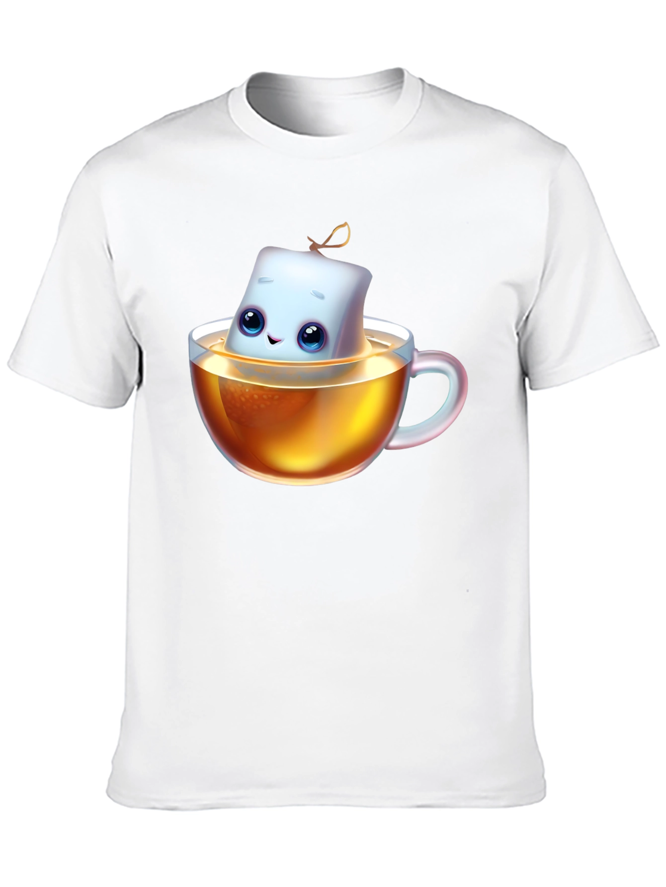 Cute Marshmallow Tea T-Shirt - Unisex Cotton Blend
