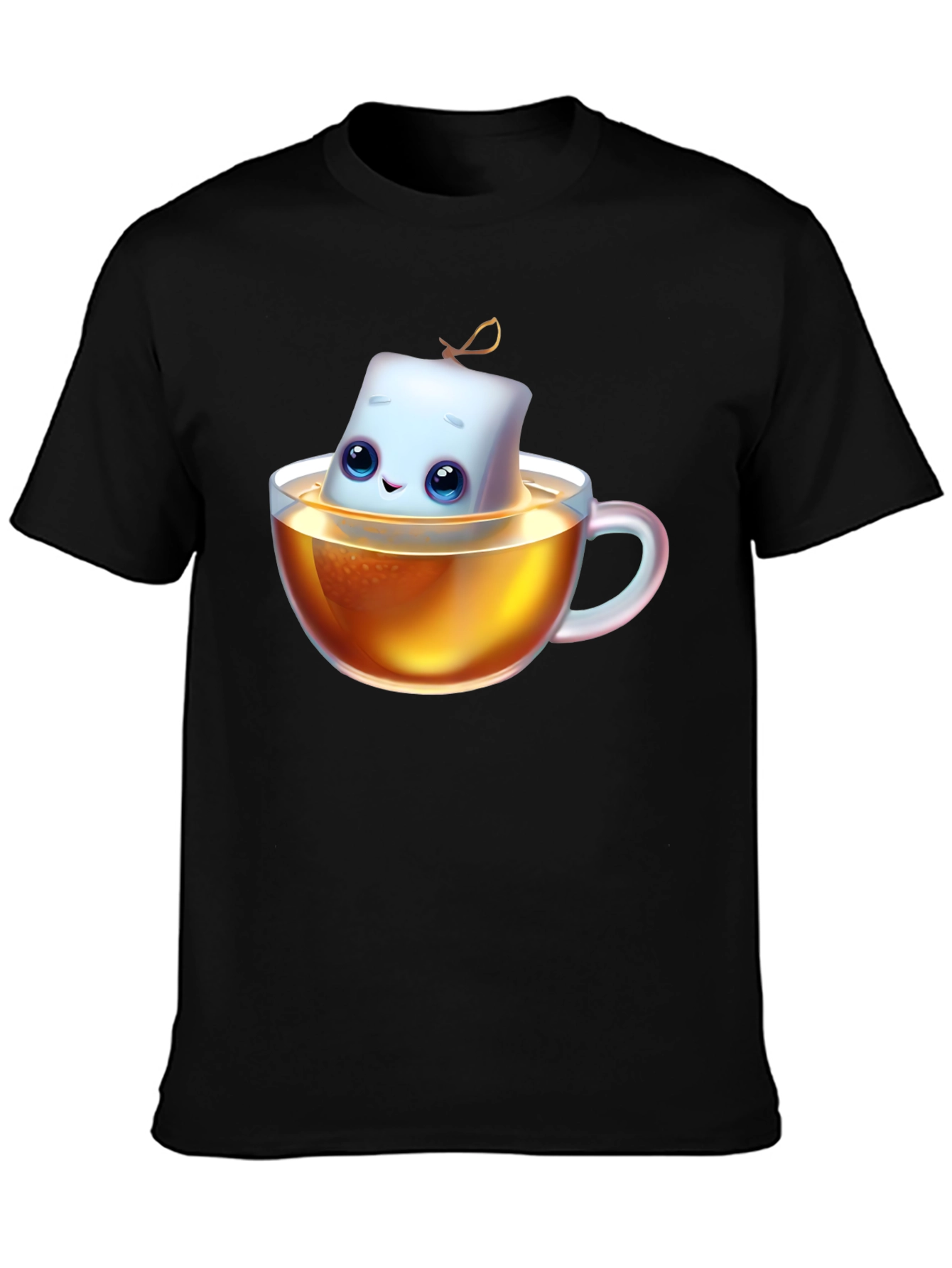 Cute Marshmallow Tea T-Shirt - Unisex Cotton Blend