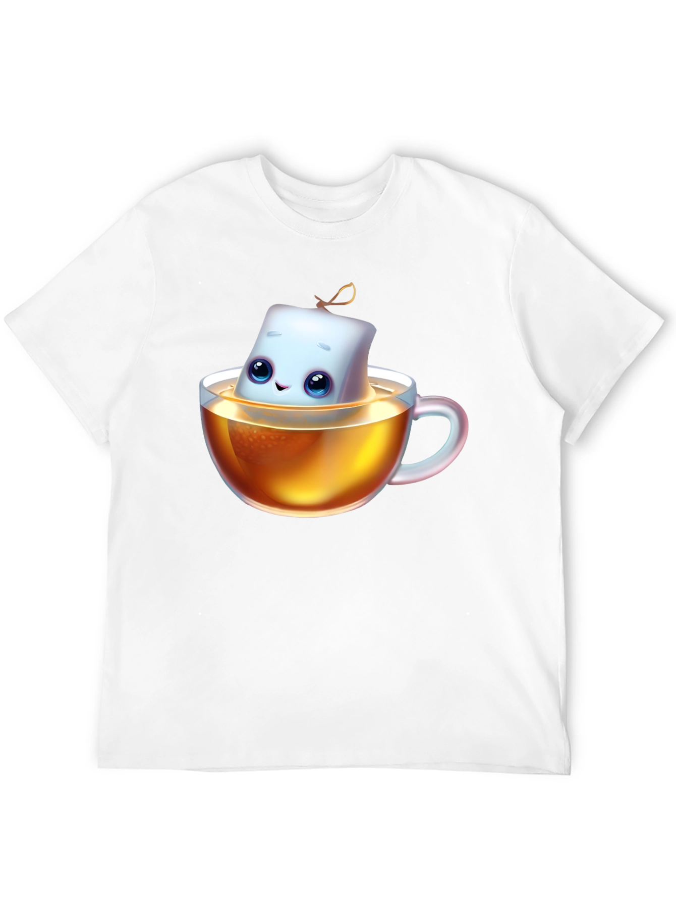 Cute Marshmallow Tea T-Shirt - Unisex Cotton Blend