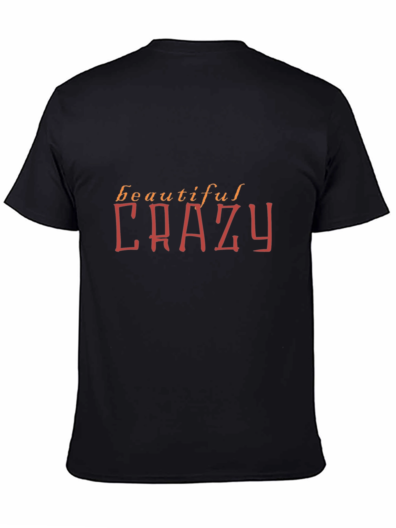 Beautiful Crazy Graphic Tee - Black