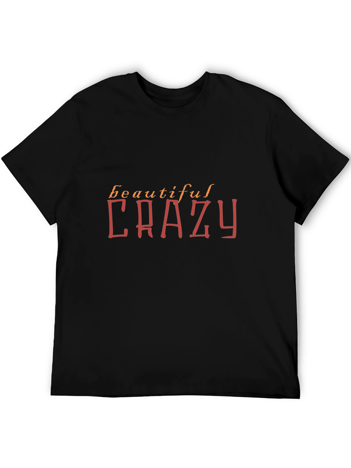 Beautiful Crazy Graphic Tee - Black