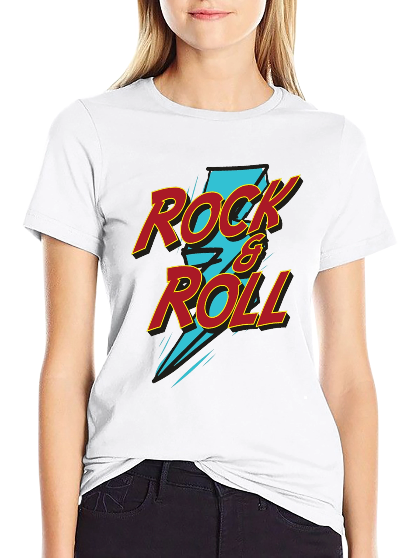 Rock & Roll Graphic Tee - Black