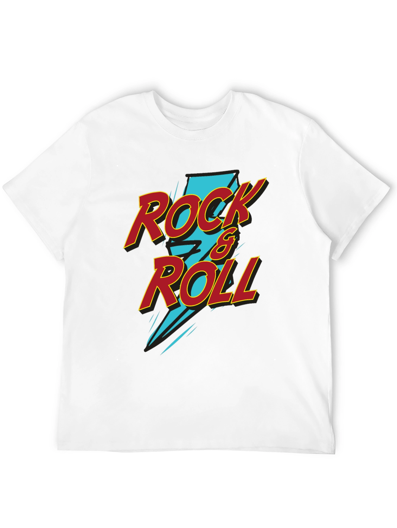 Rock & Roll Graphic Tee - Black