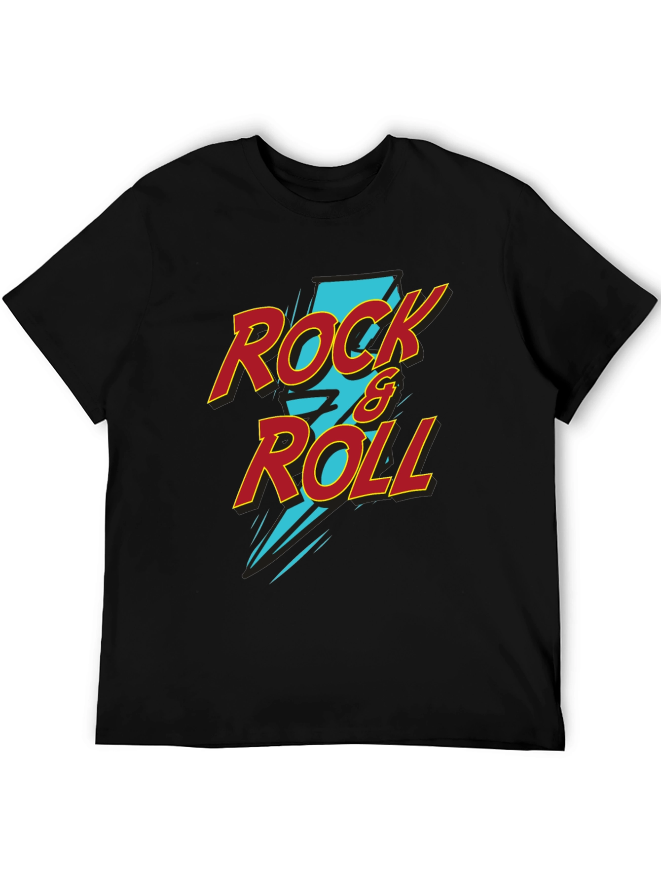 Rock & Roll Graphic Tee - Black