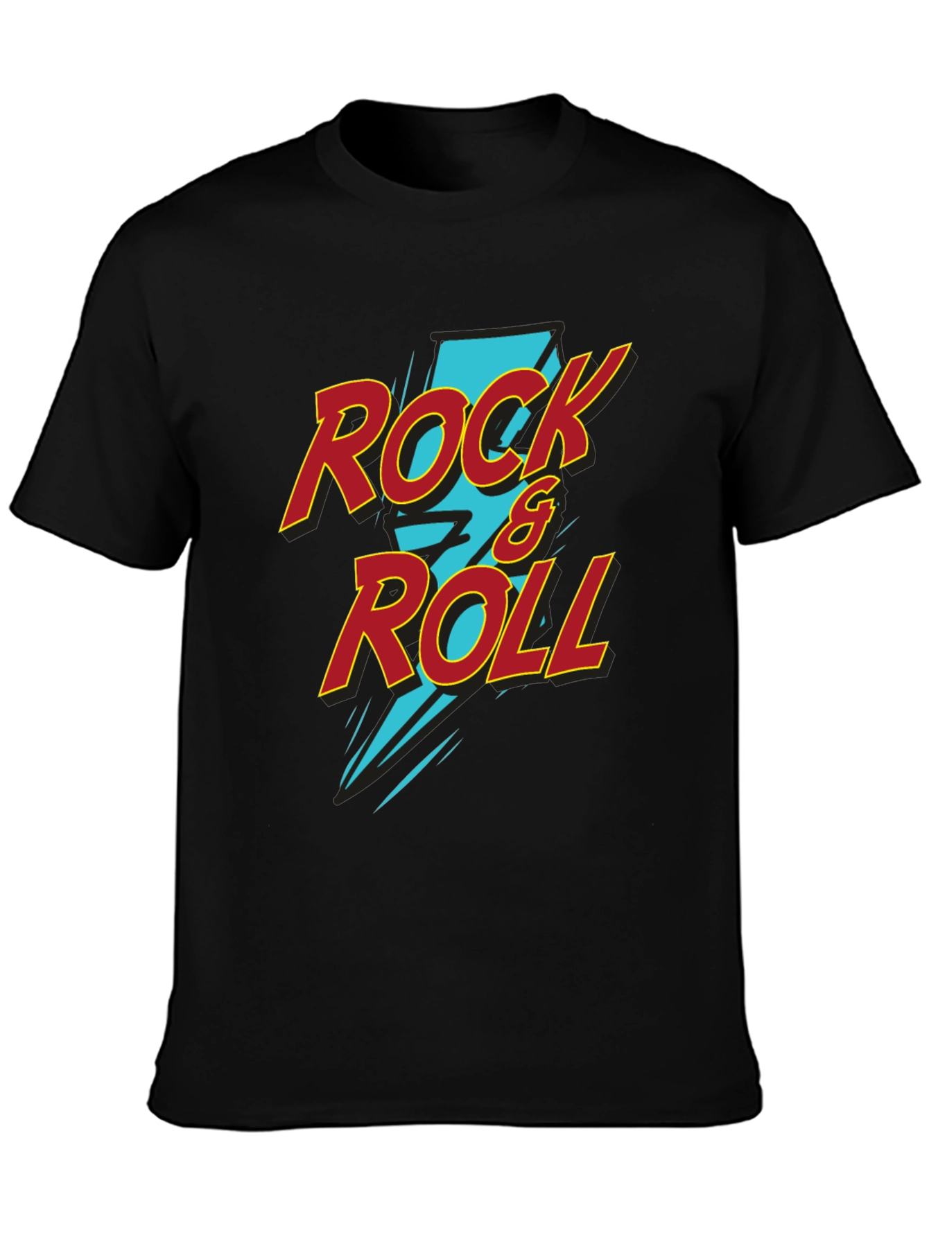 Rock & Roll Graphic Tee - Black