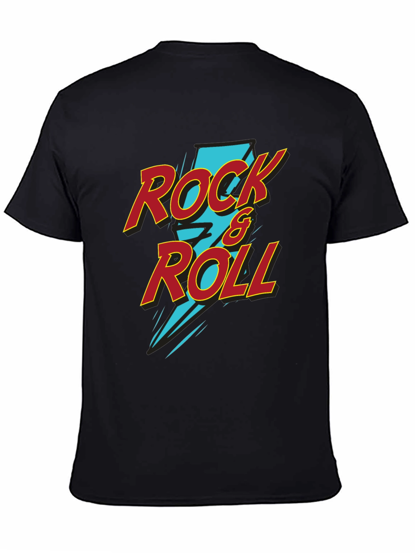 Rock & Roll Graphic Tee - Black