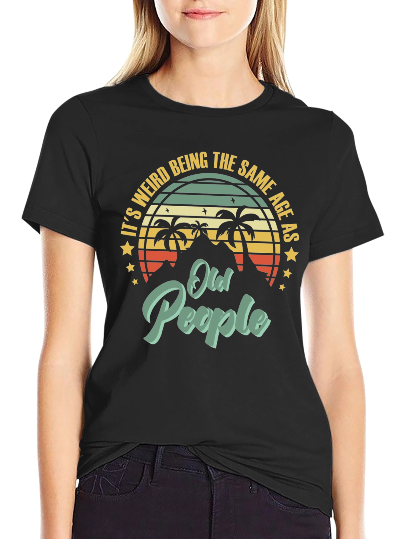 Funny Old People Graphic T-Shirt