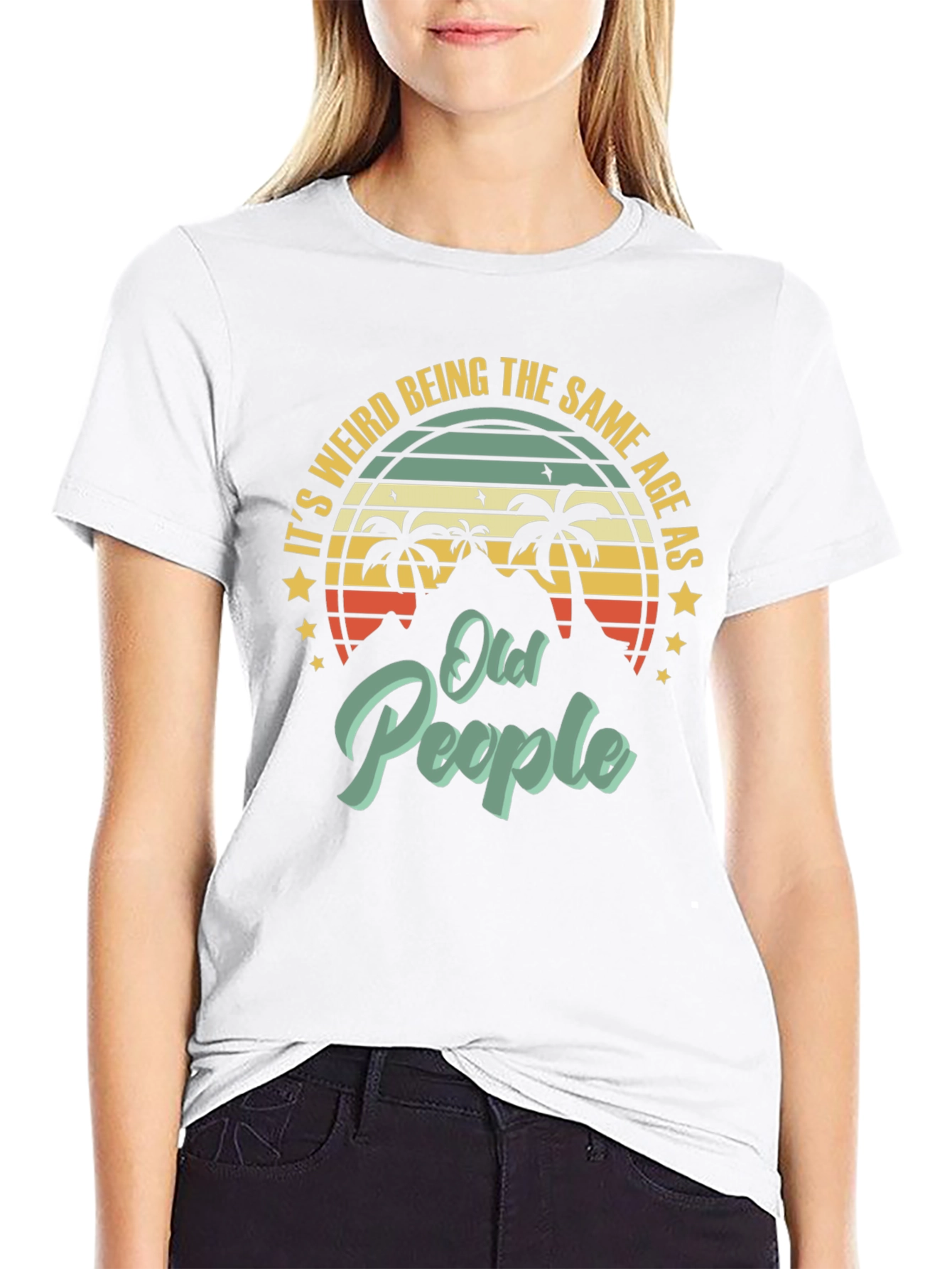 Funny Old People Graphic T-Shirt