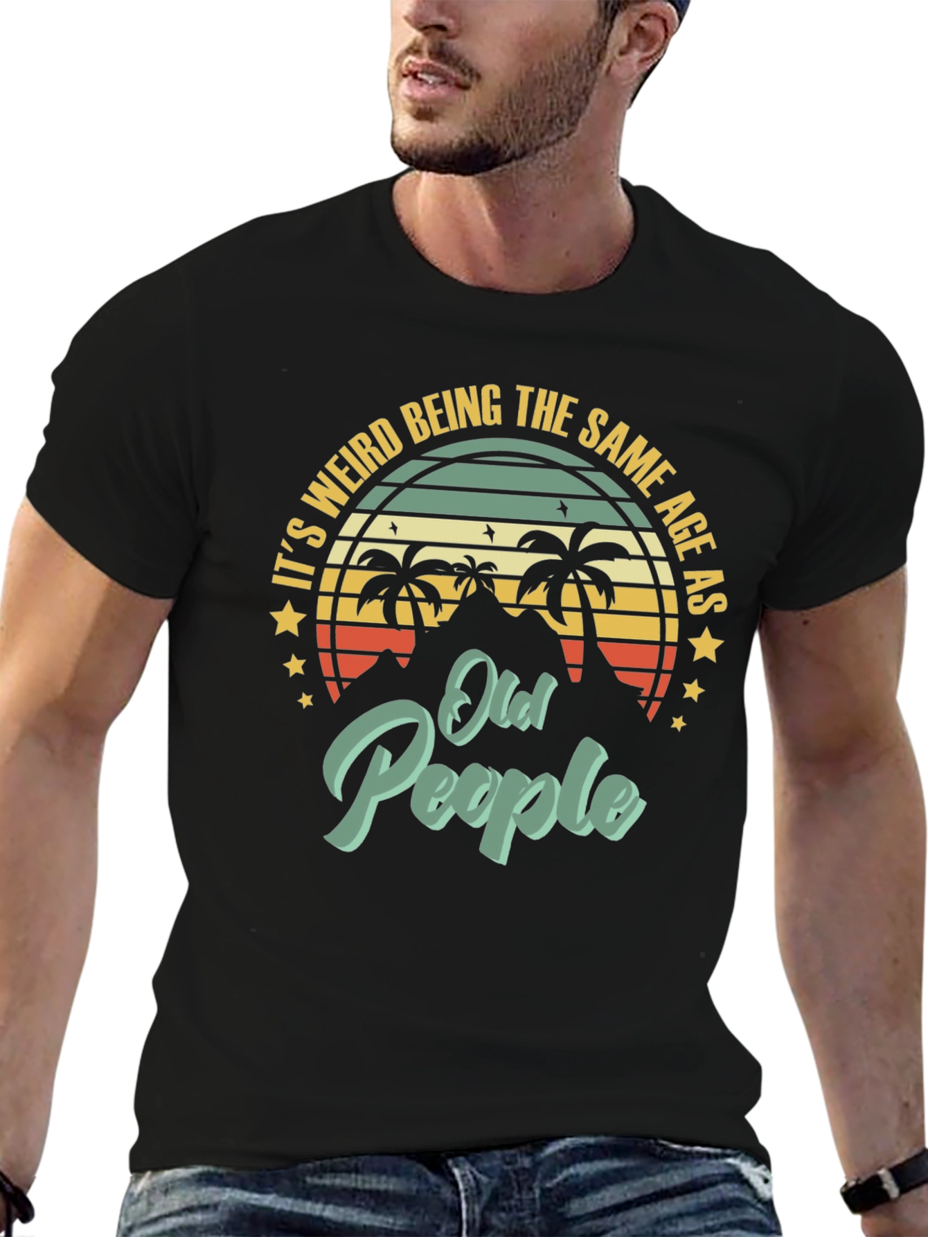 Funny Old People Graphic T-Shirt