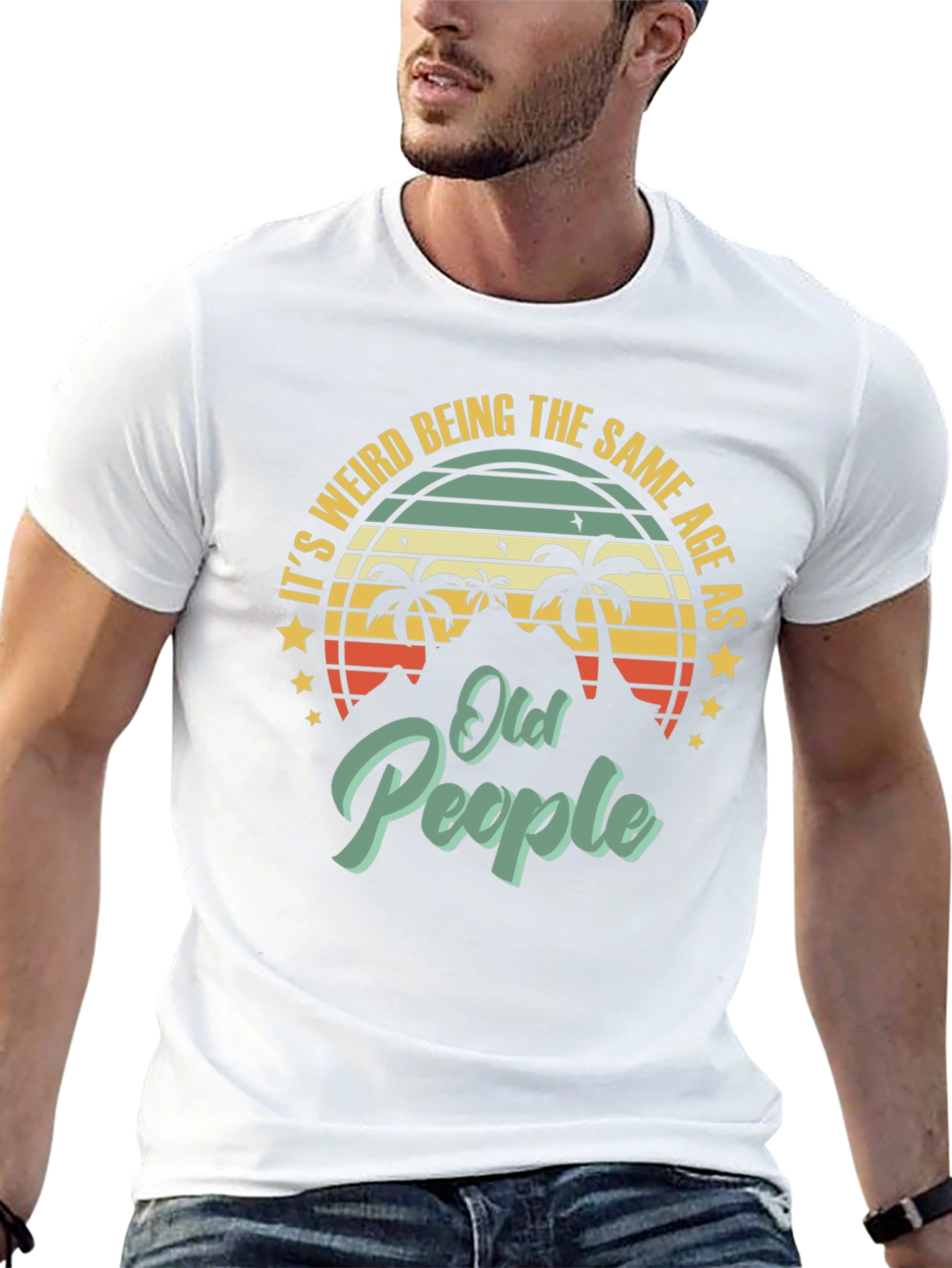 Funny Old People Graphic T-Shirt