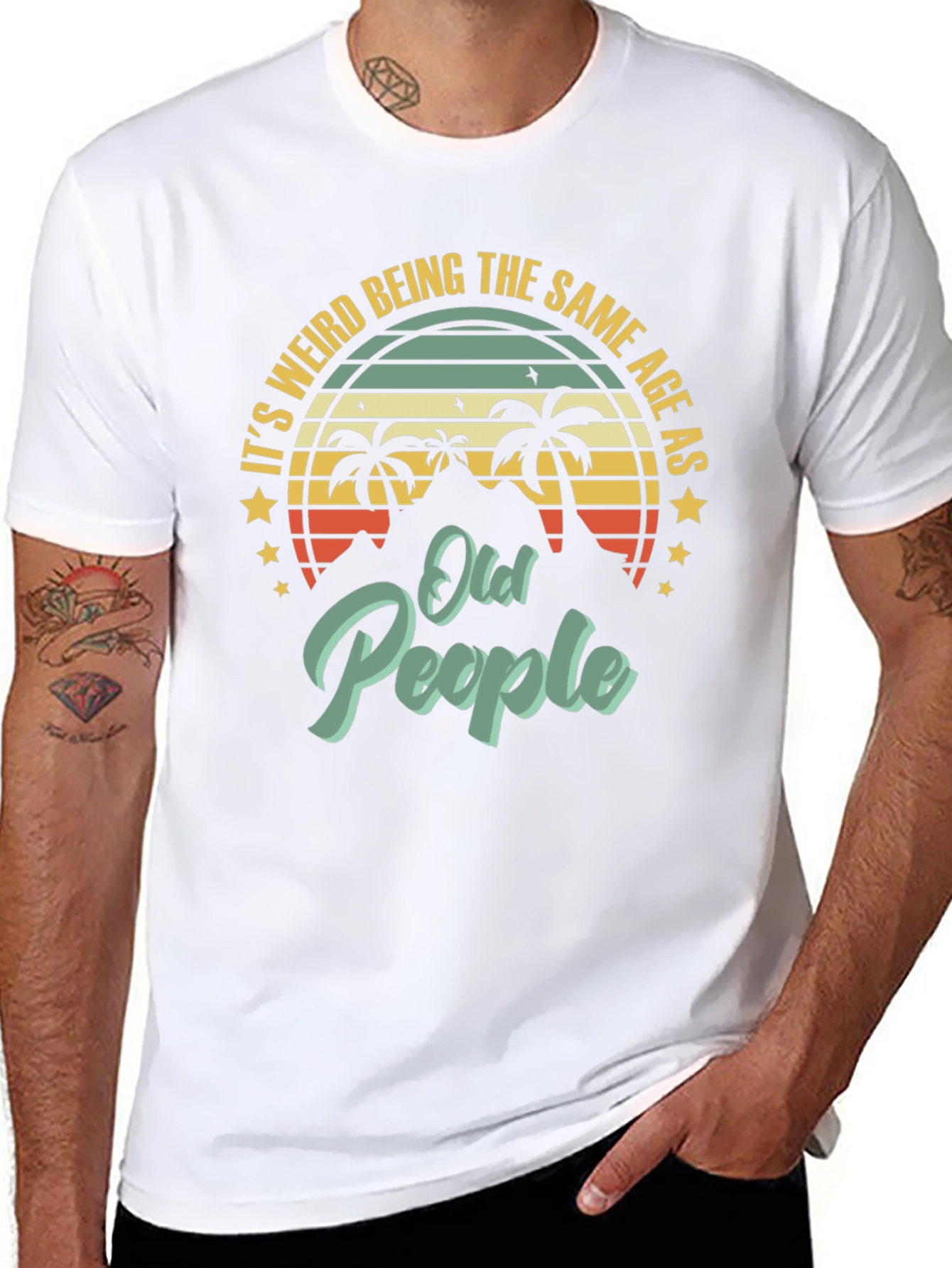 Funny Old People Graphic T-Shirt