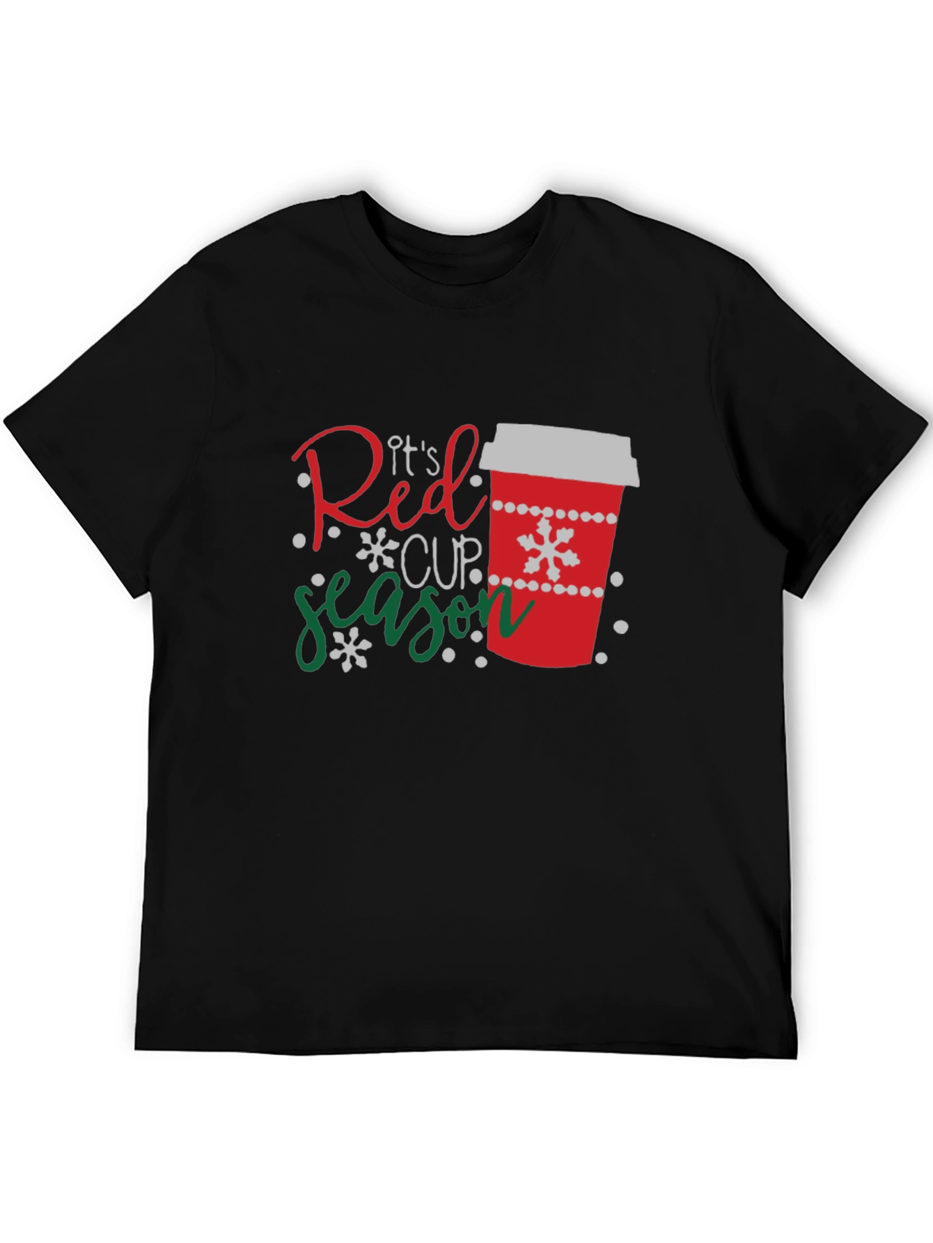 Its Red Cup Season Black T-Shirt