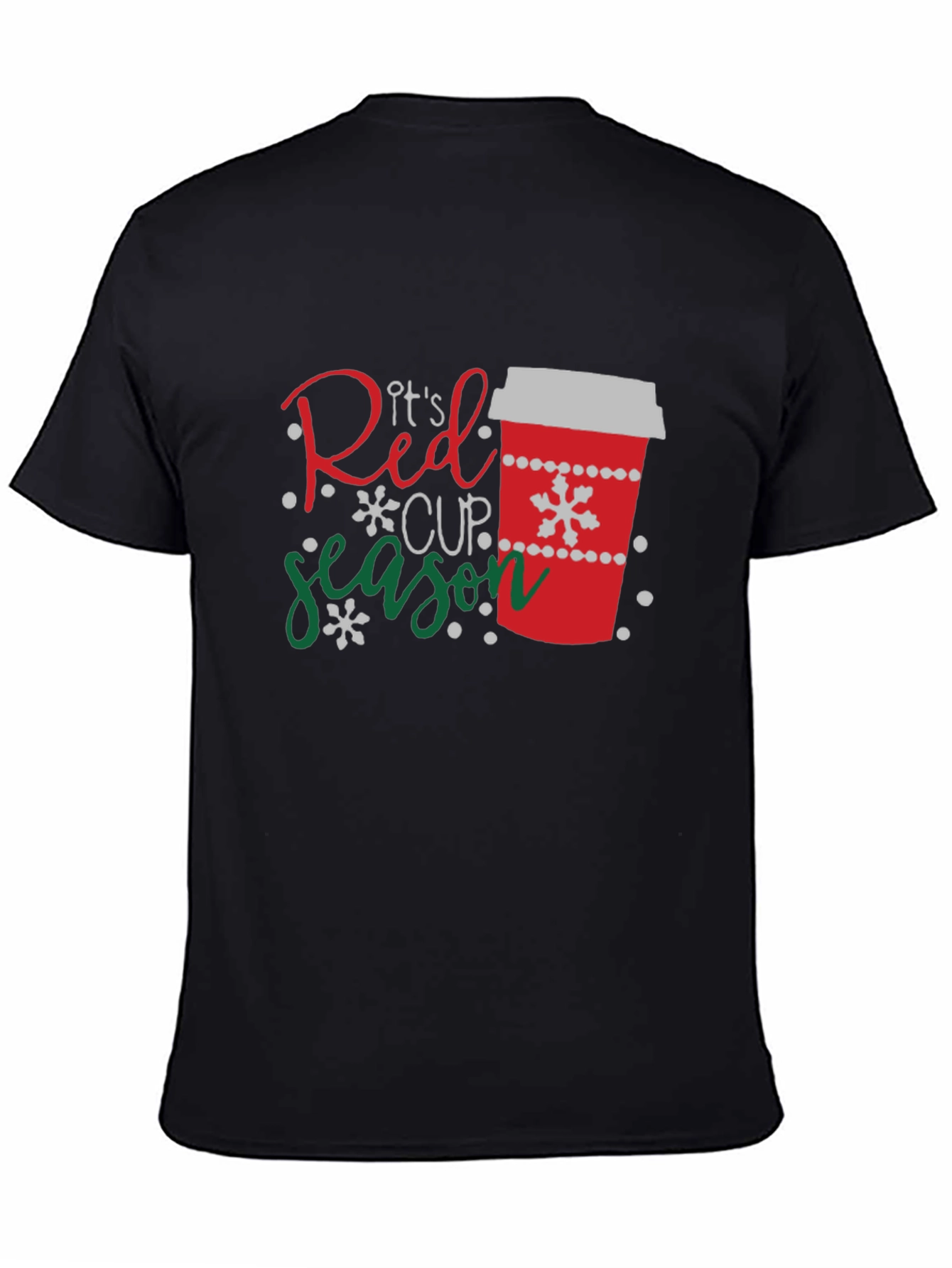 Its Red Cup Season Black T-Shirt